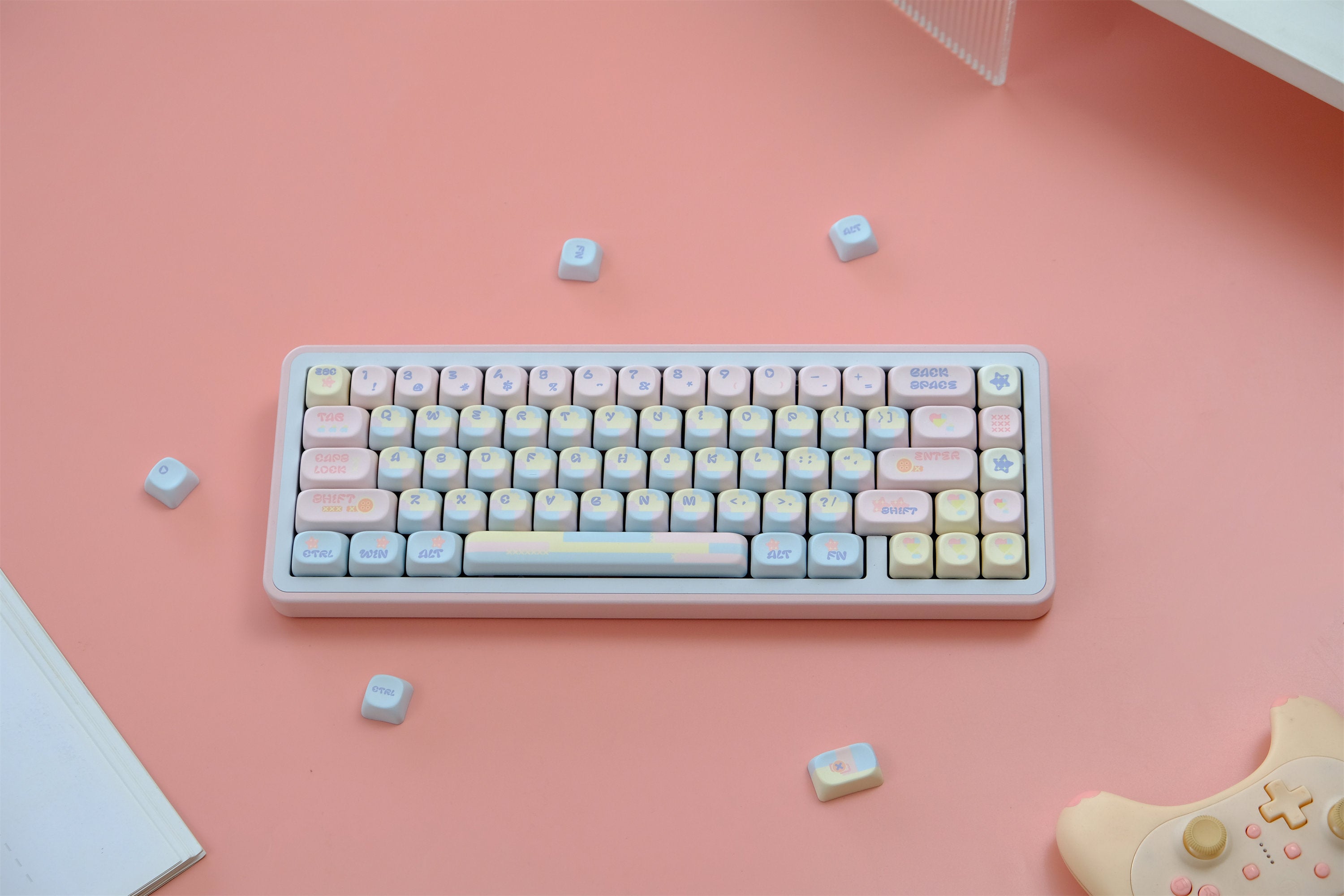 Patchwork Milk Candy Keycaps