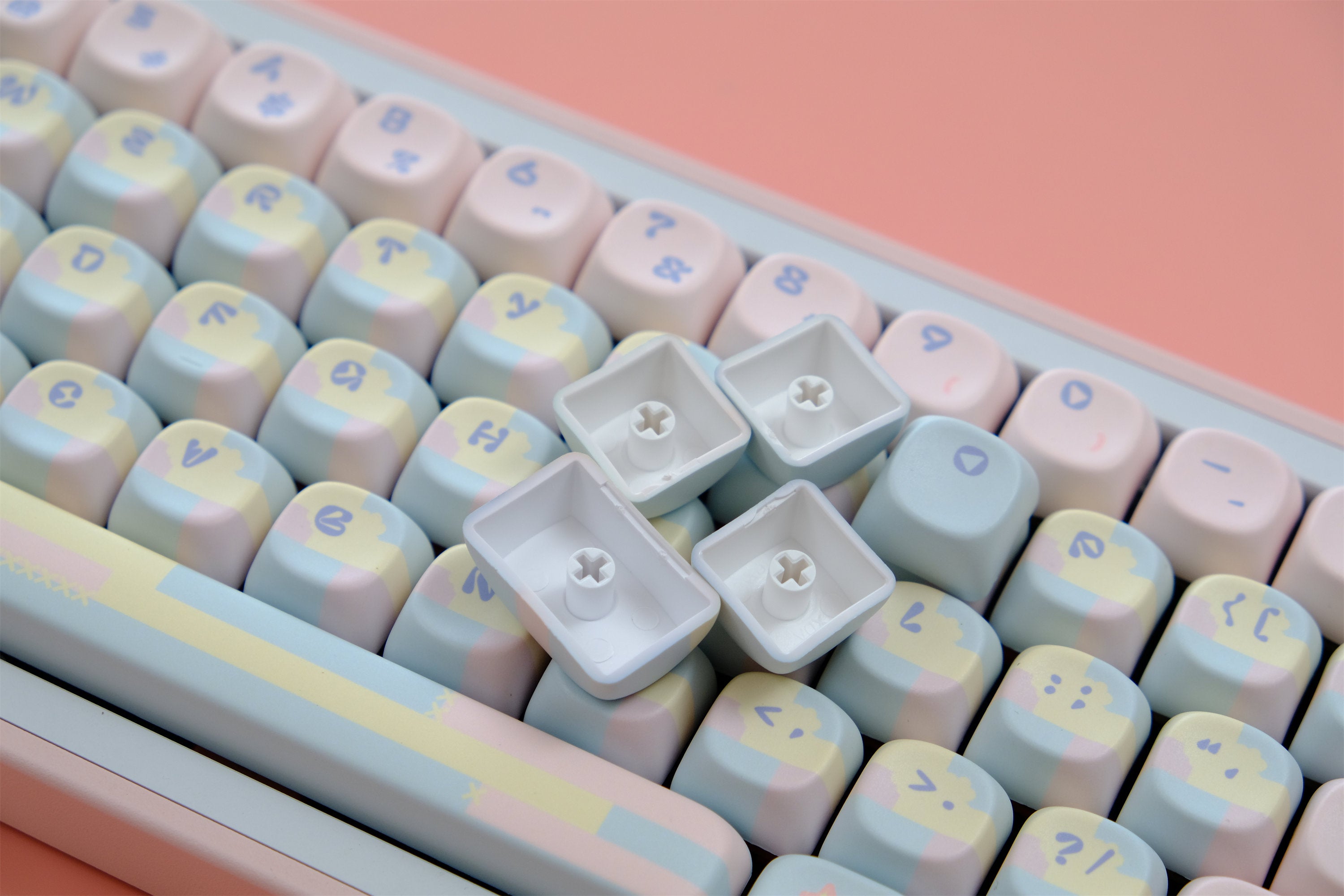 Patchwork Milk Candy Keycaps