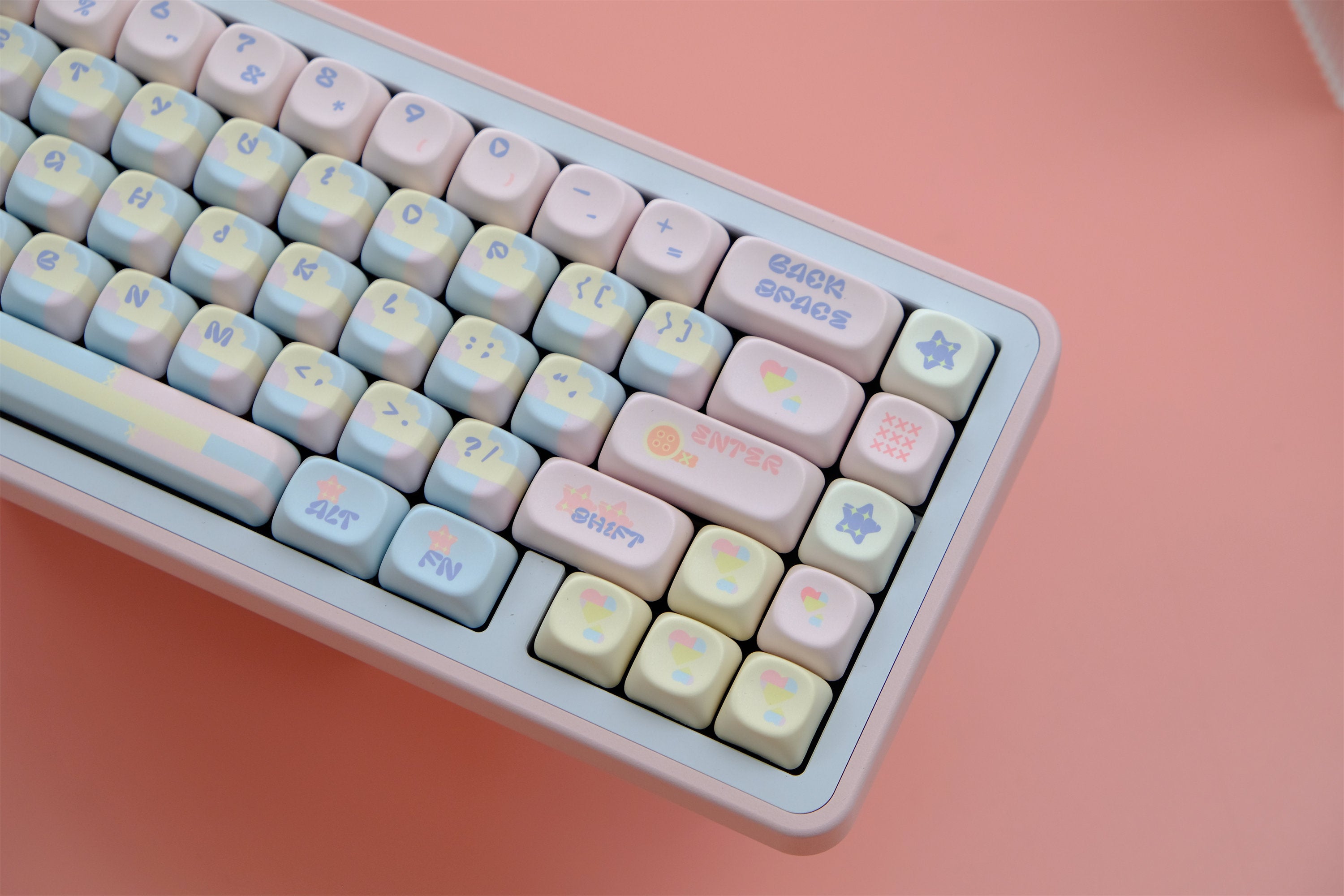 Patchwork Milk Candy Keycaps