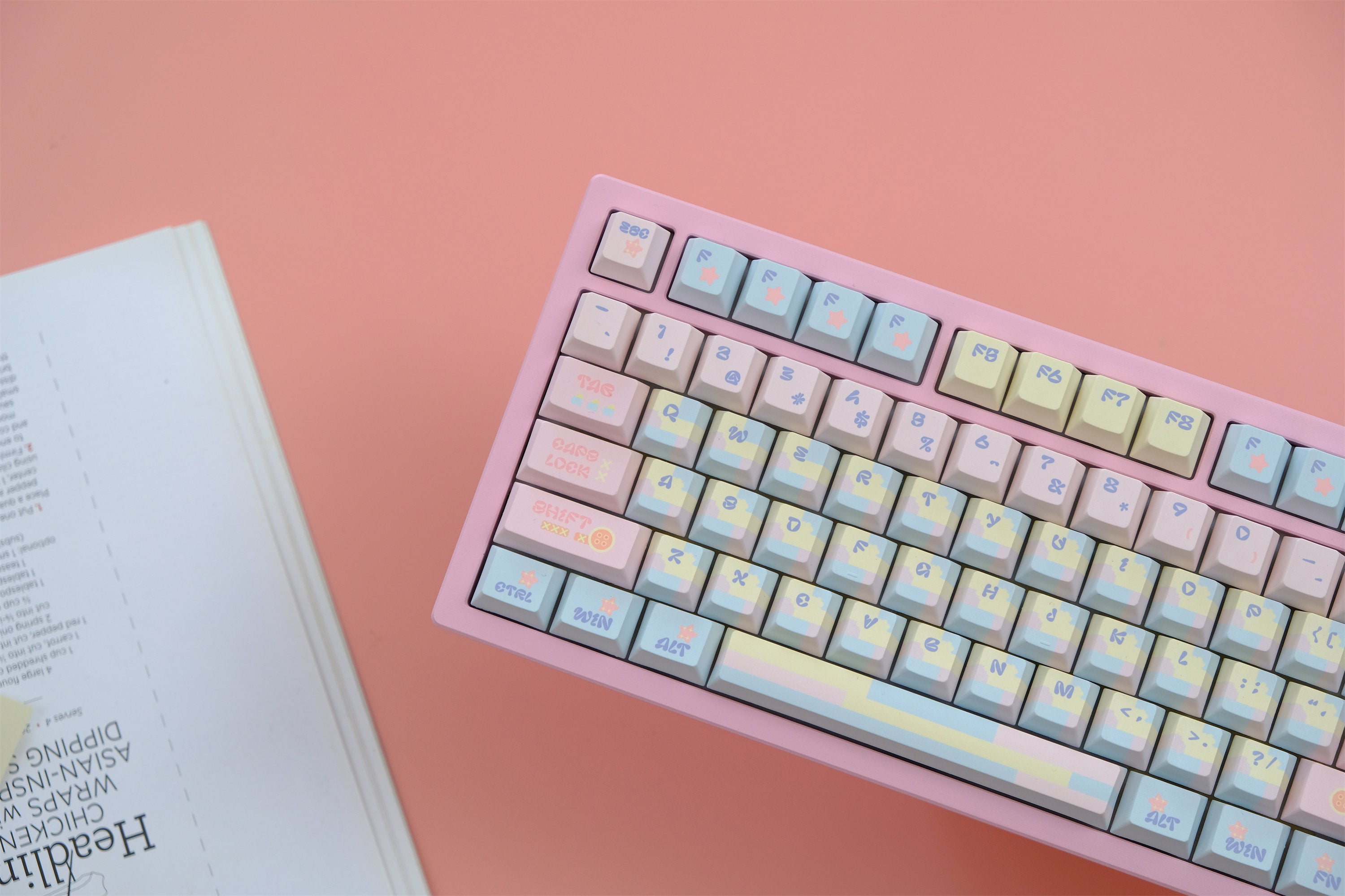 Patchwork Milk Candy Keycaps