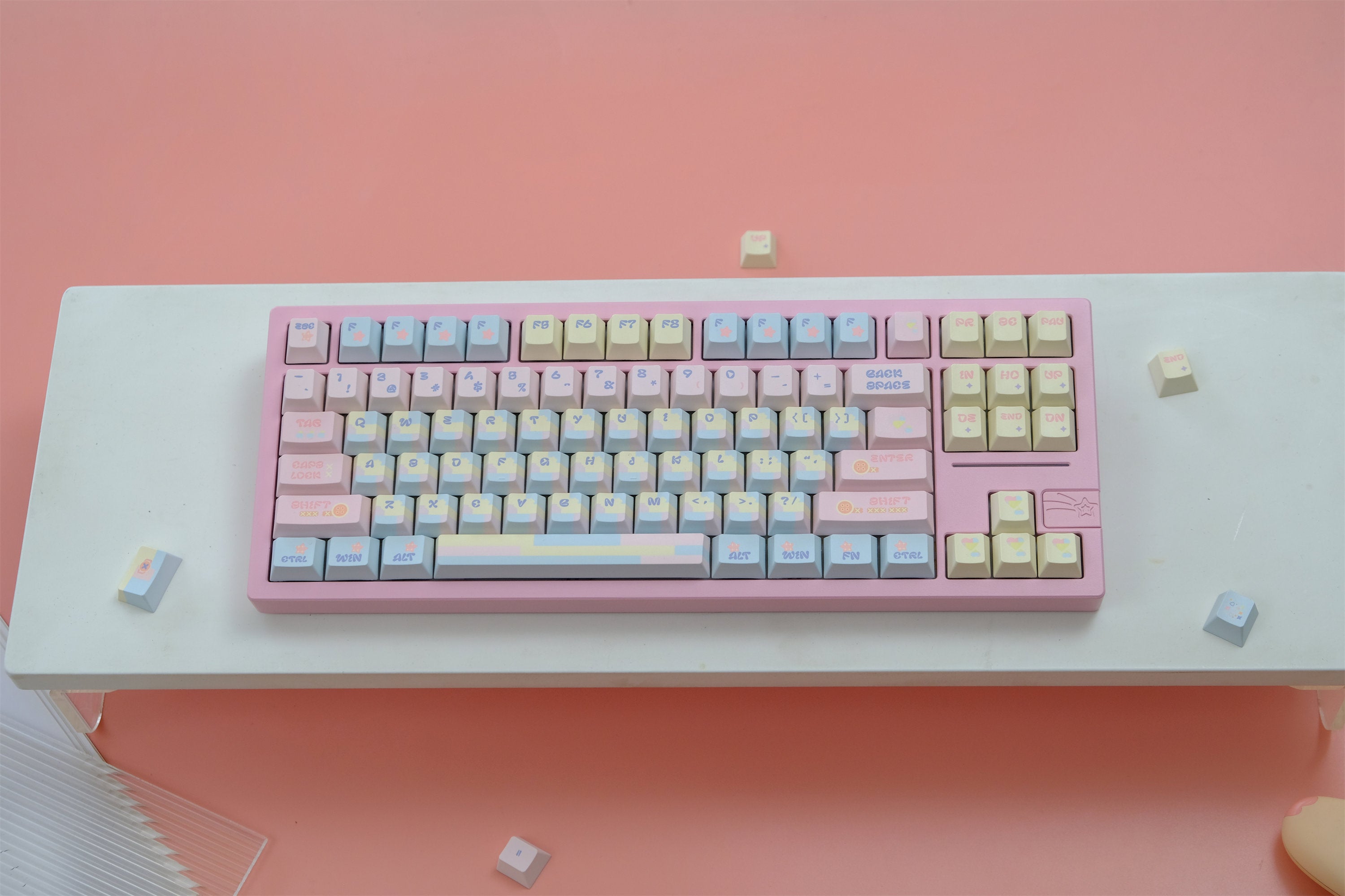 Patchwork Milk Candy Keycaps