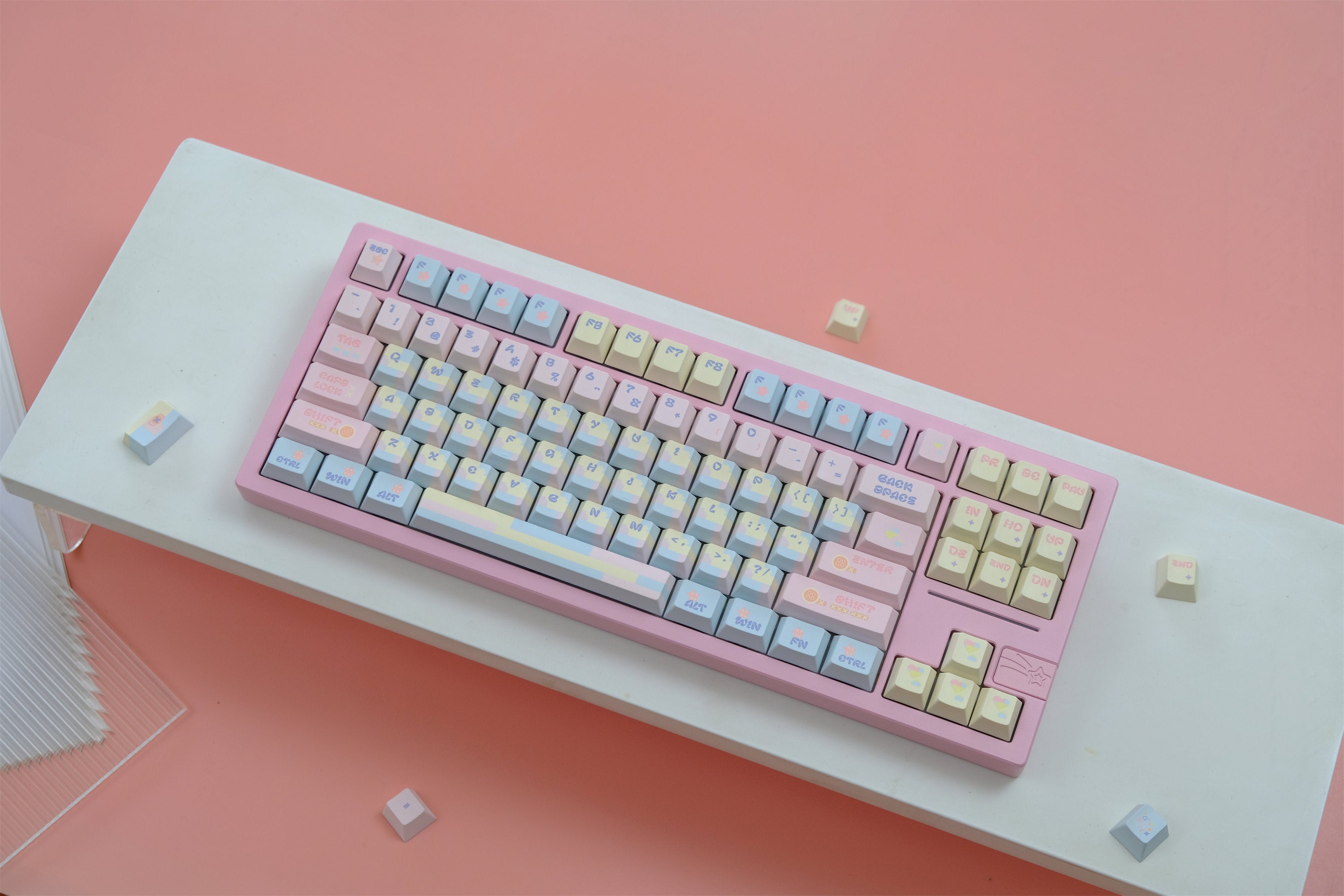 Patchwork Milk Candy Keycaps