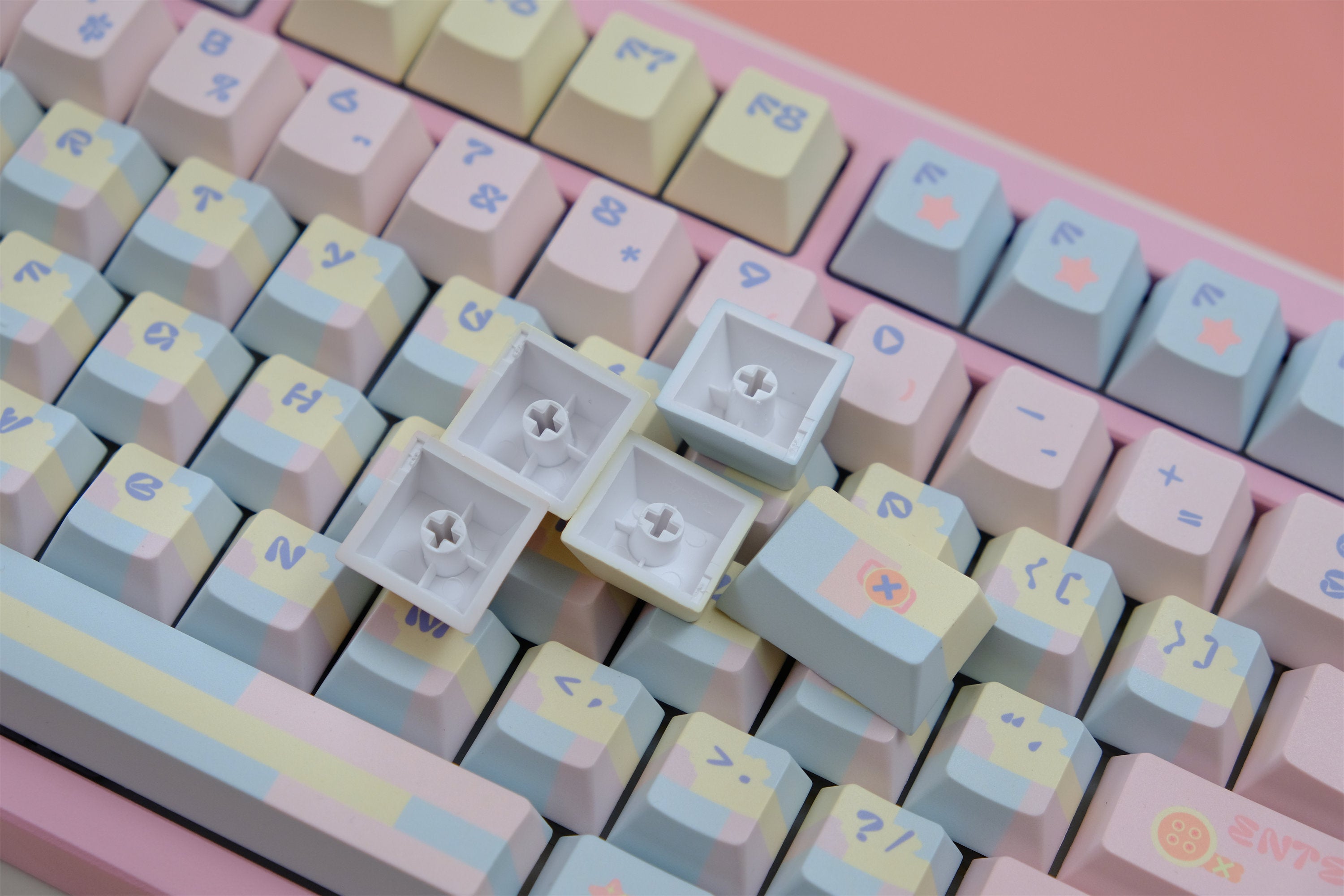 Patchwork Milk Candy Keycaps