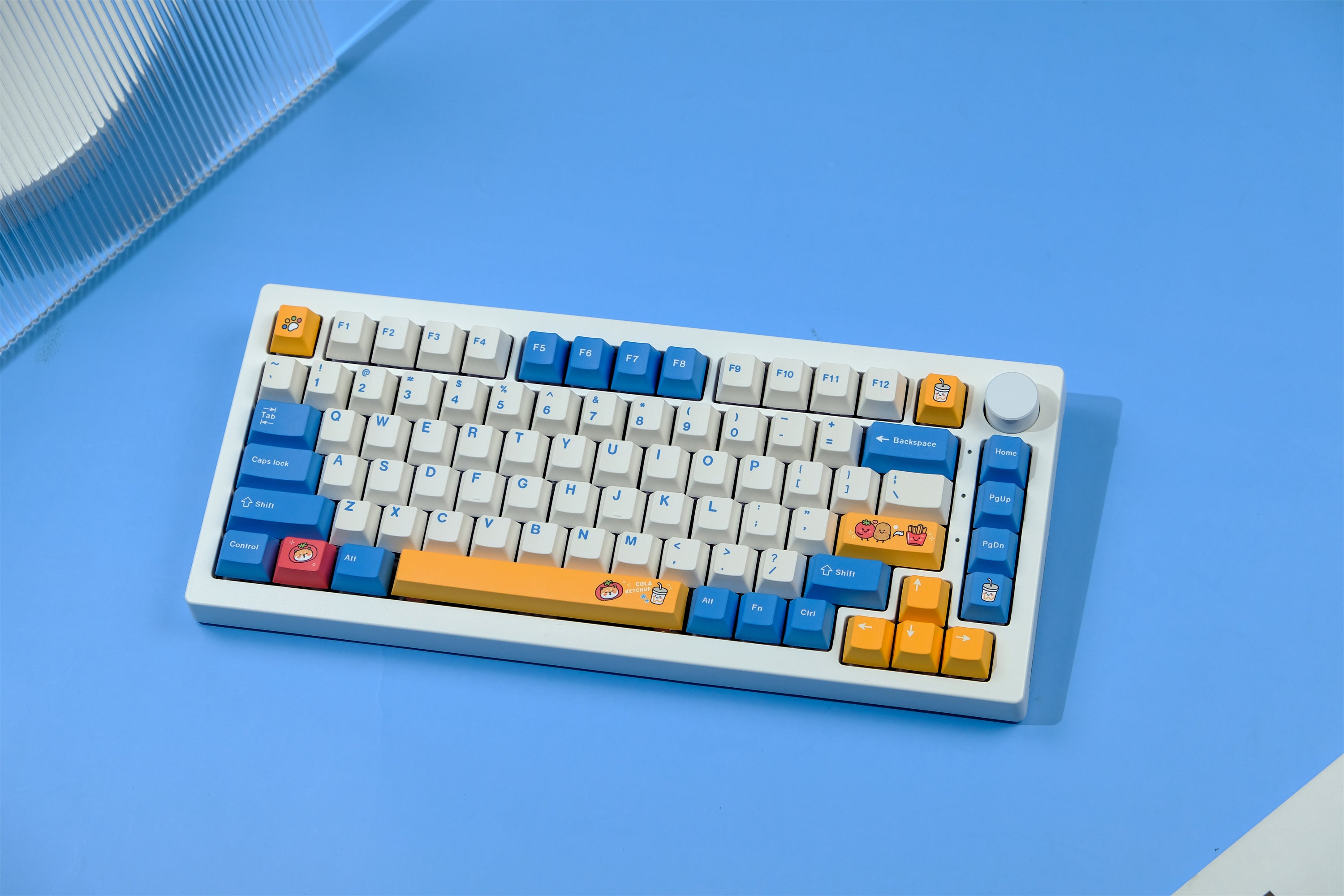 French Fries Dog keycaps