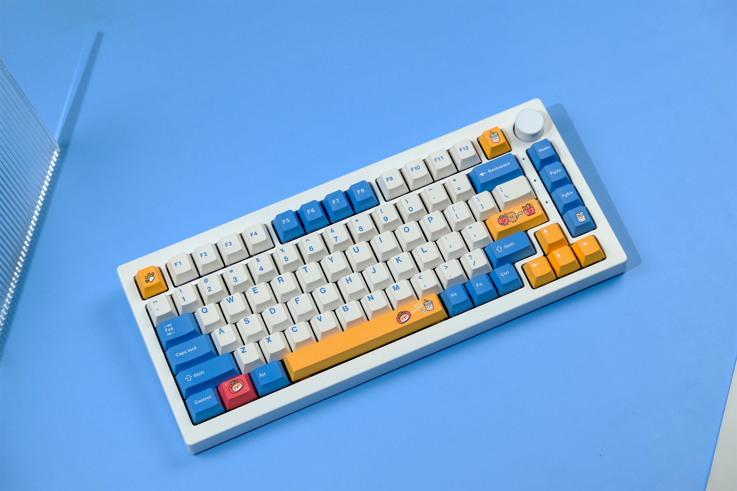 French Fries Dog keycaps