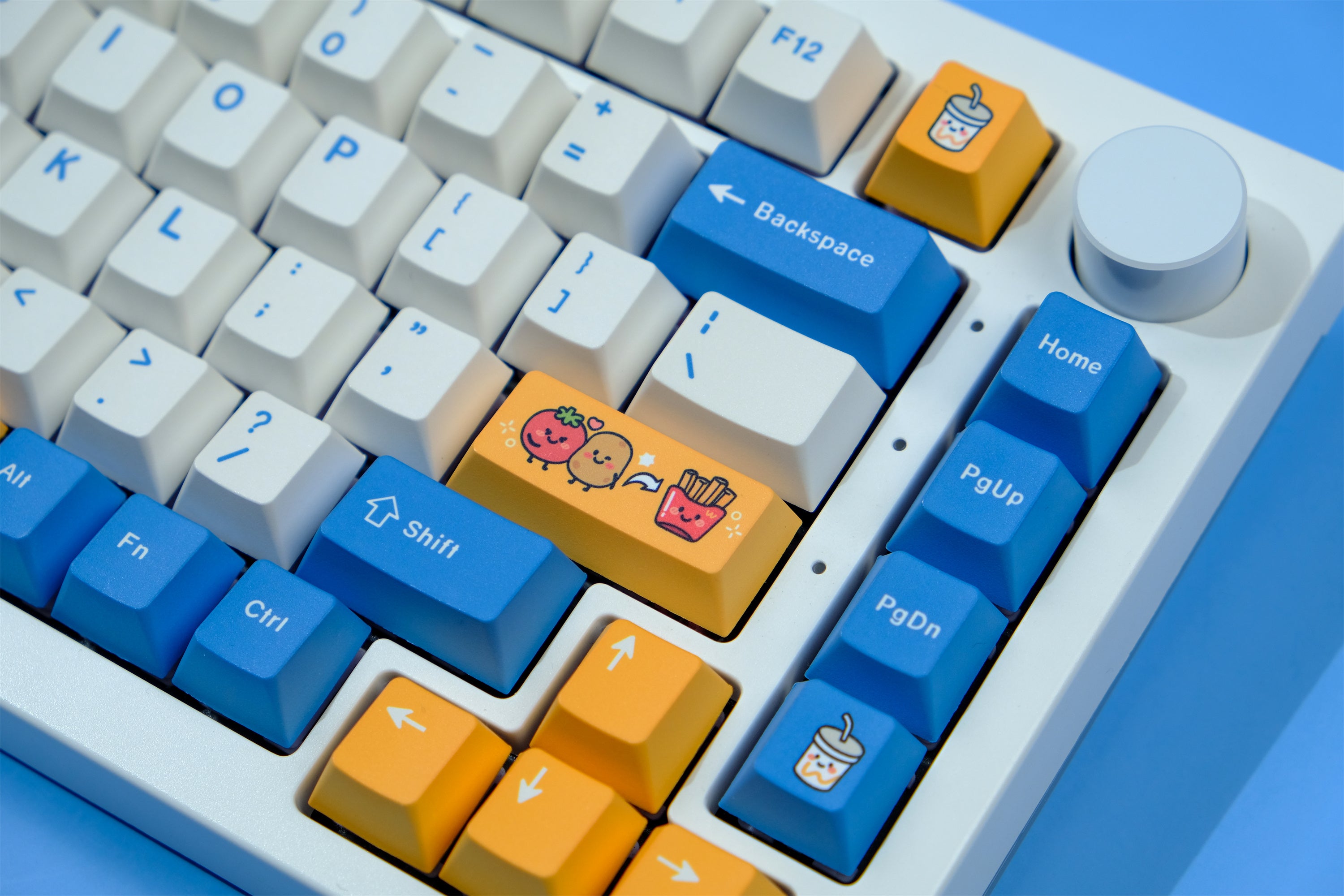 French Fries Dog keycaps