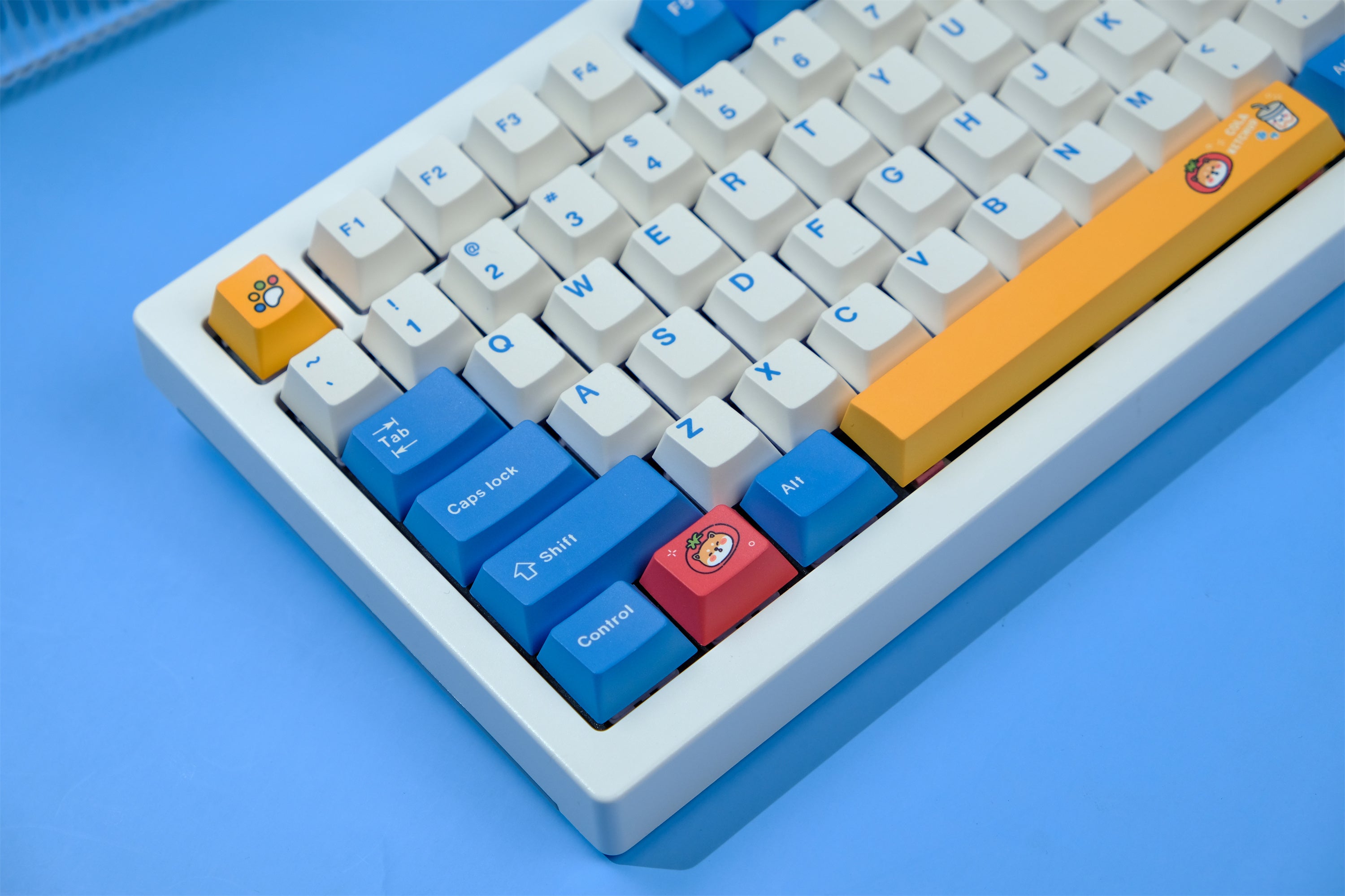 French Fries Dog keycaps