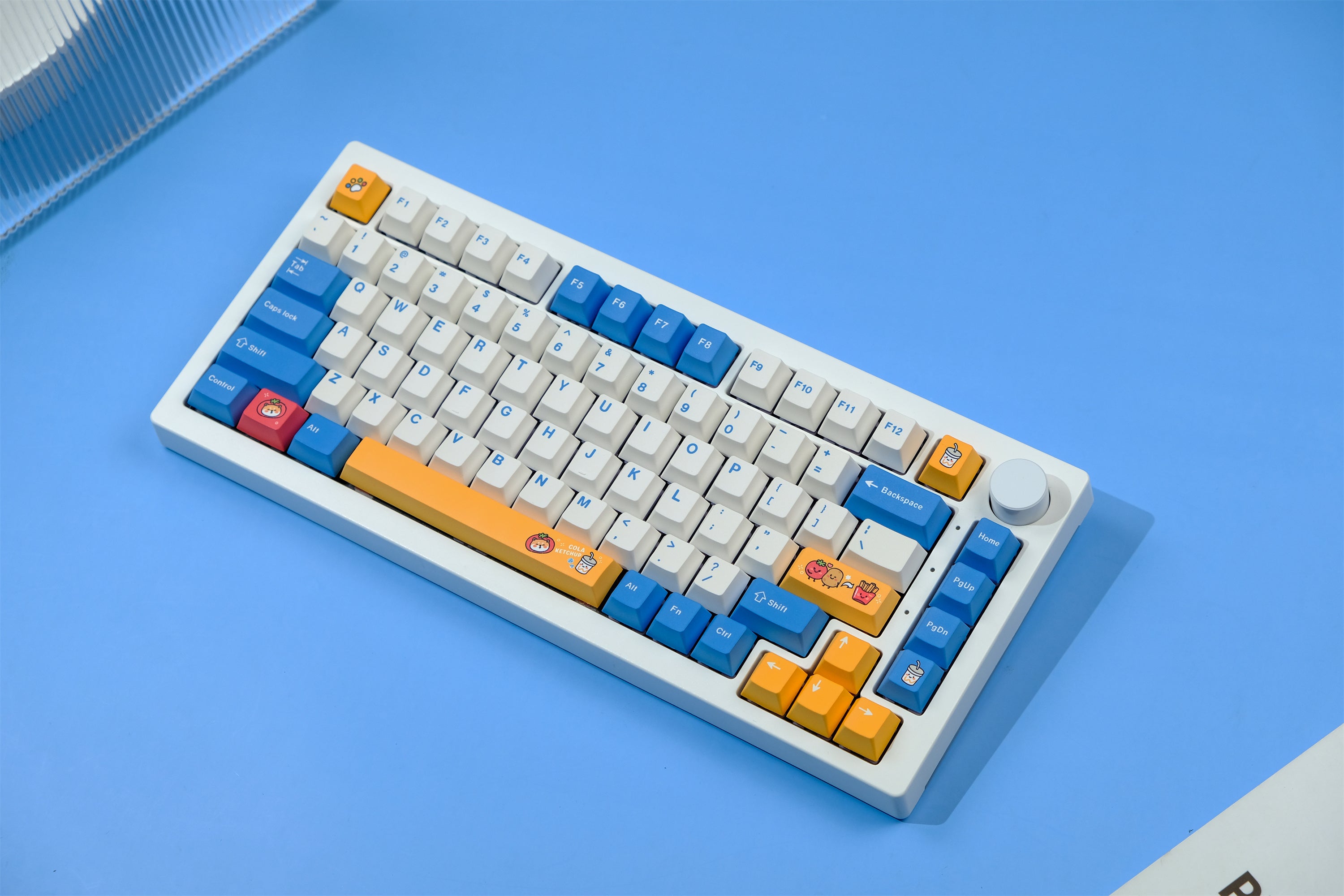 French Fries Dog keycaps