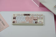 Crispy Peach Chocolate Keycaps