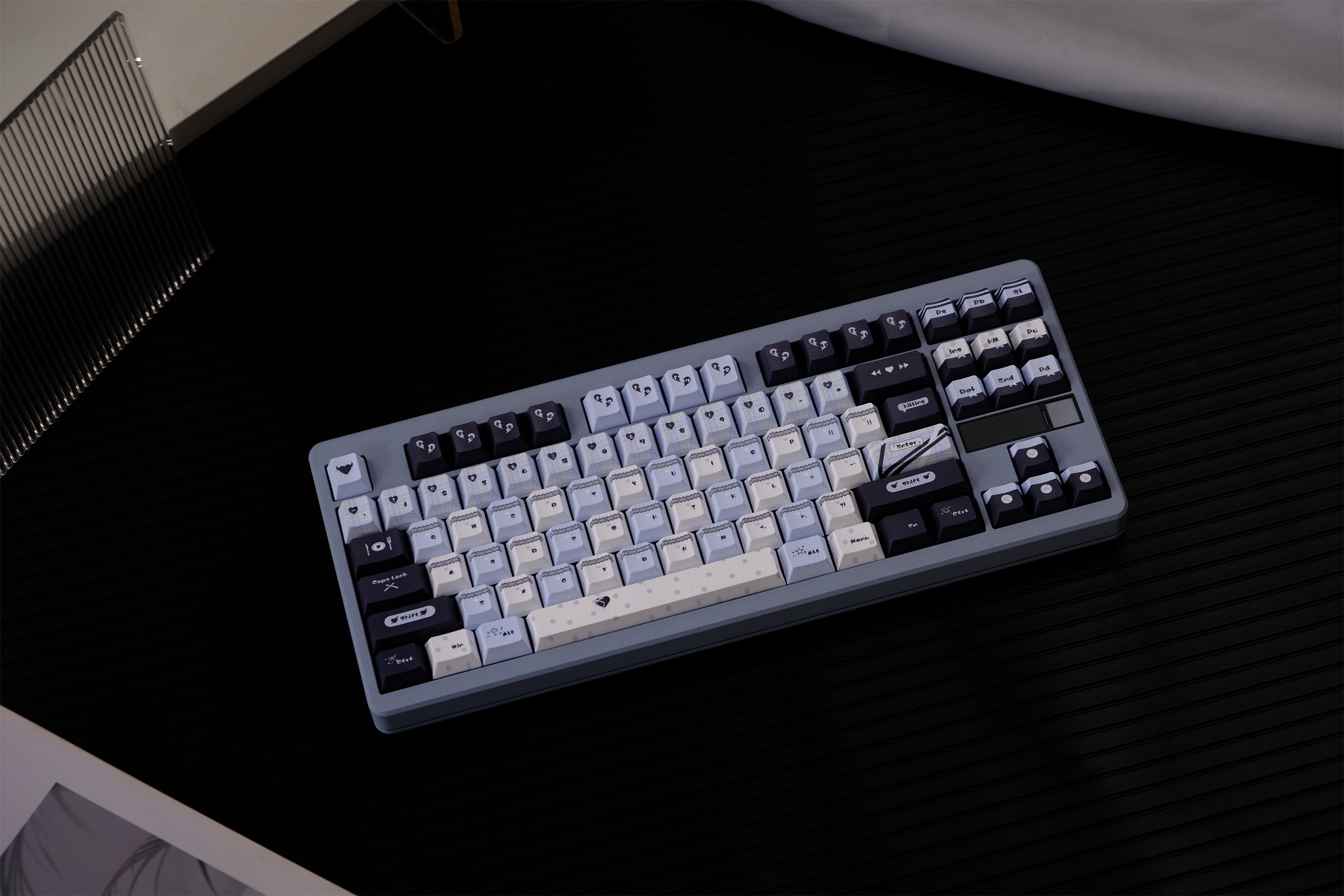 Blue Black Lace Keycaps