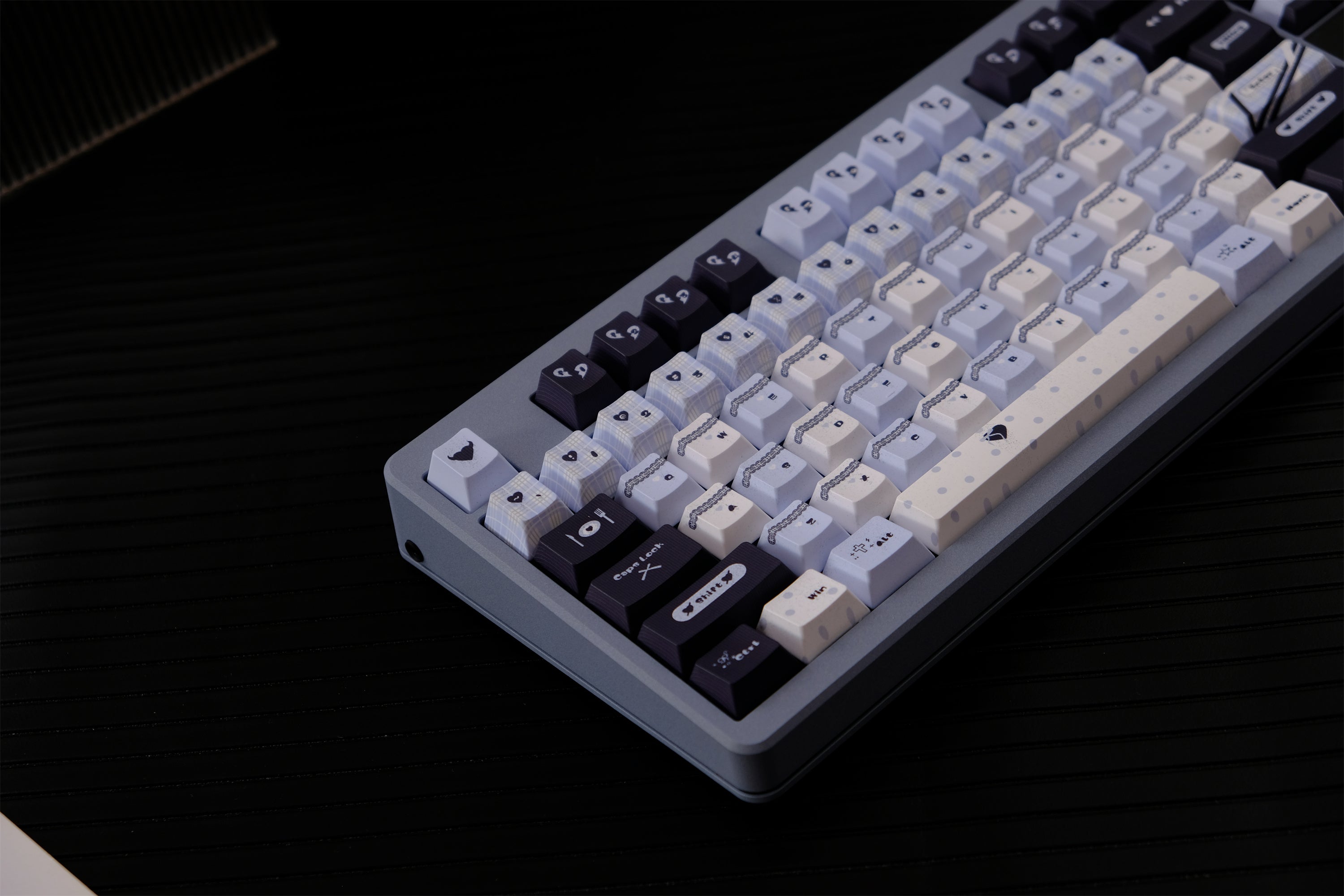 Blue Black Lace Keycaps