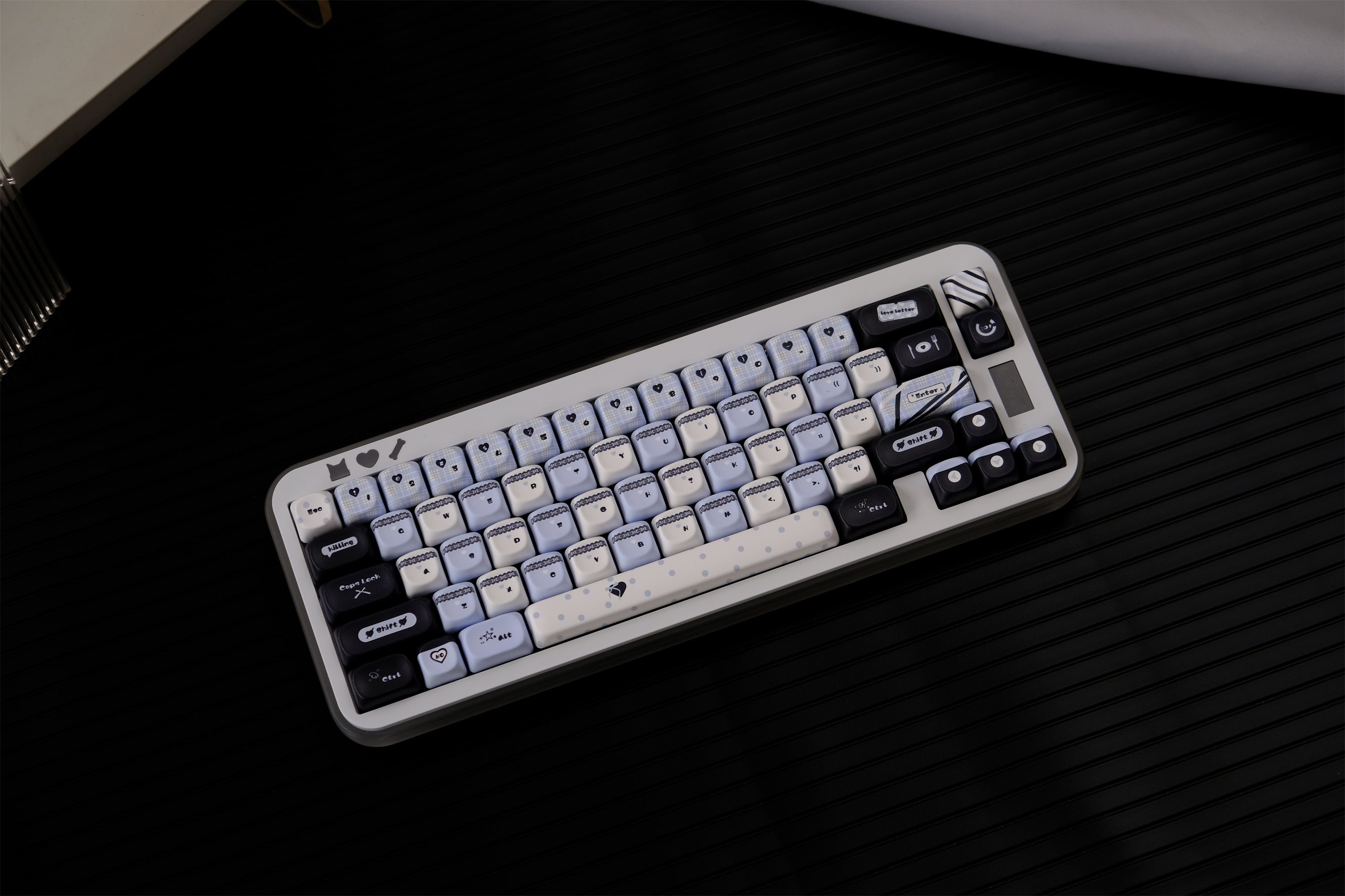 Blue Black Lace Keycaps