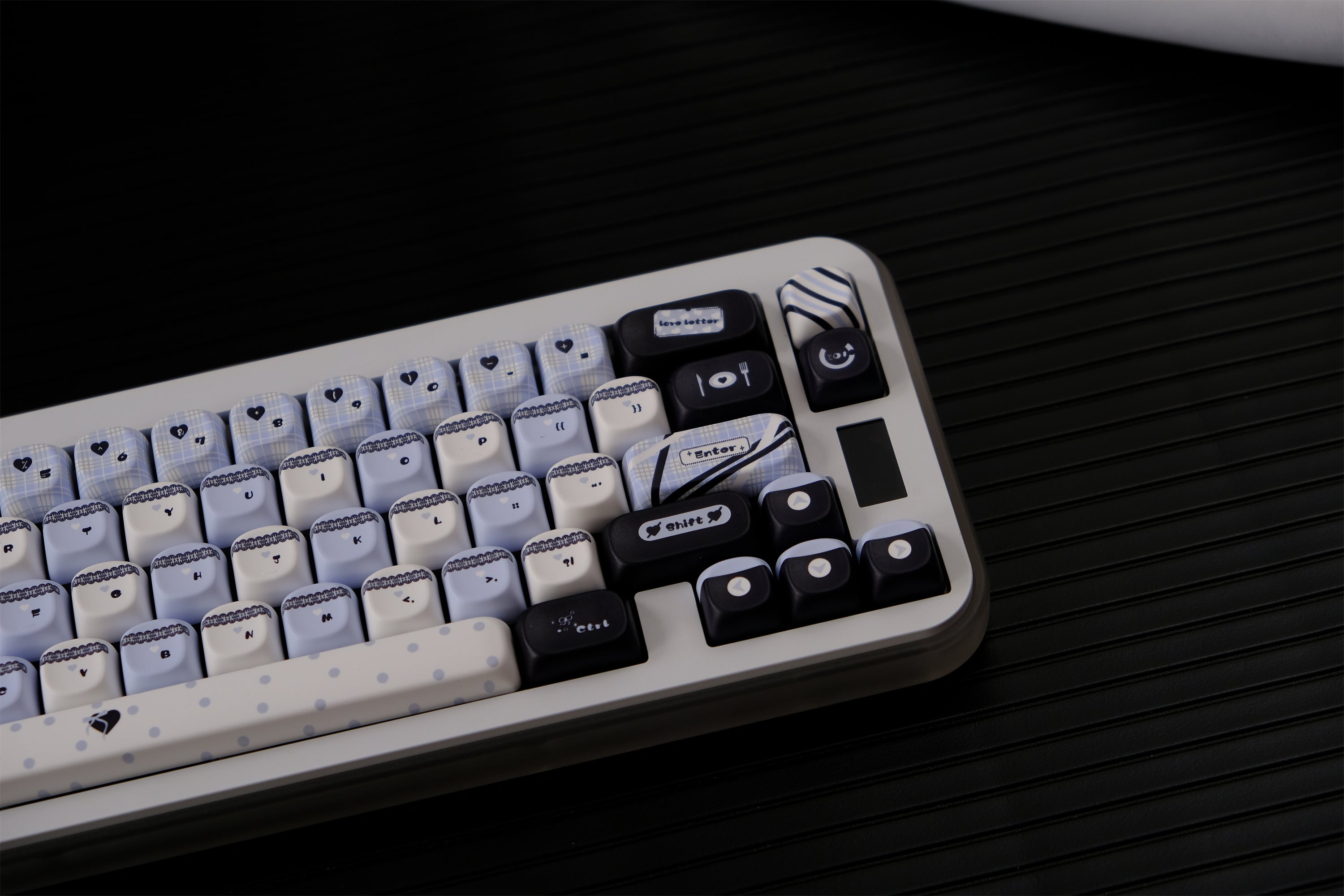 Blue Black Lace Keycaps