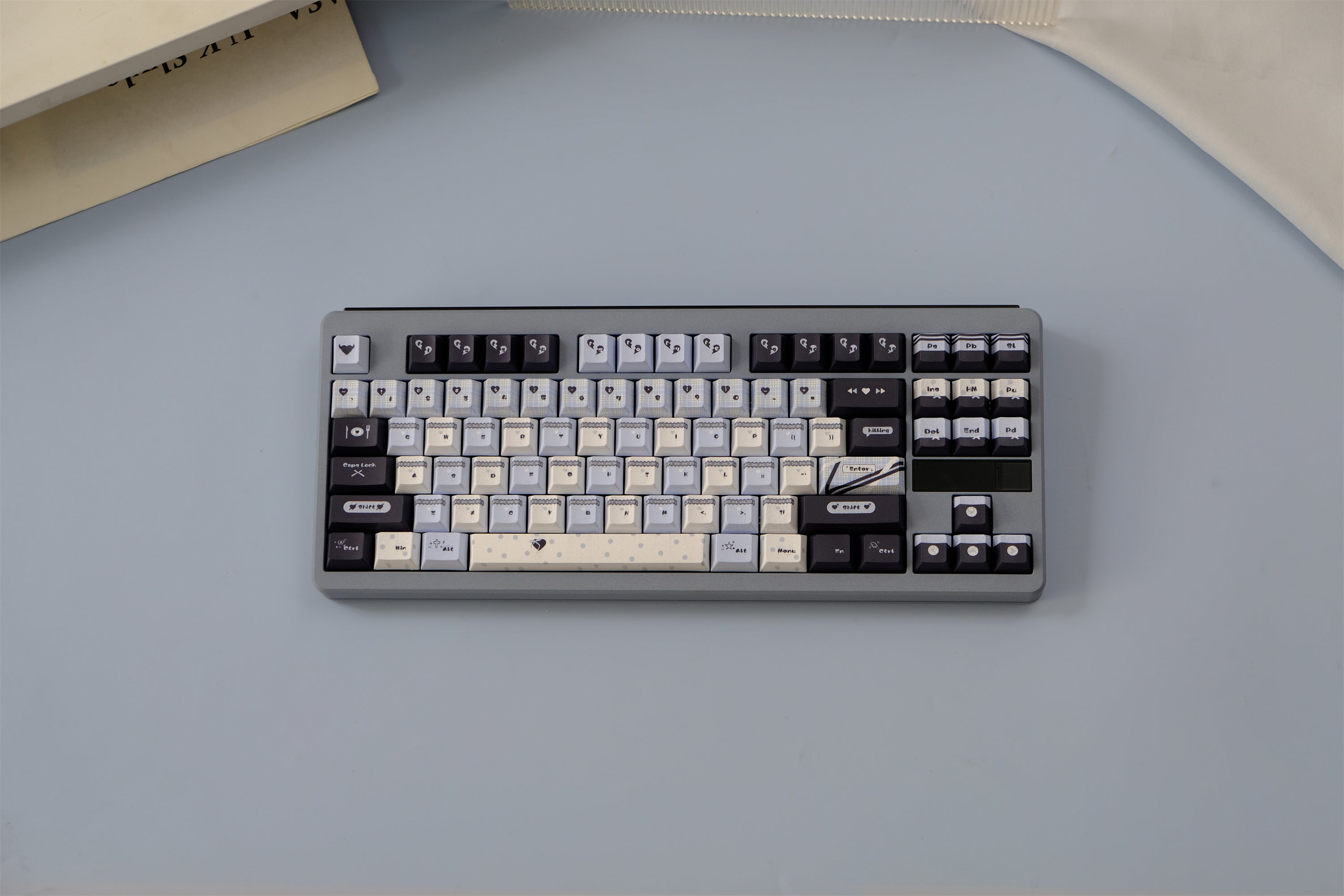 Blue Black Lace Keycaps