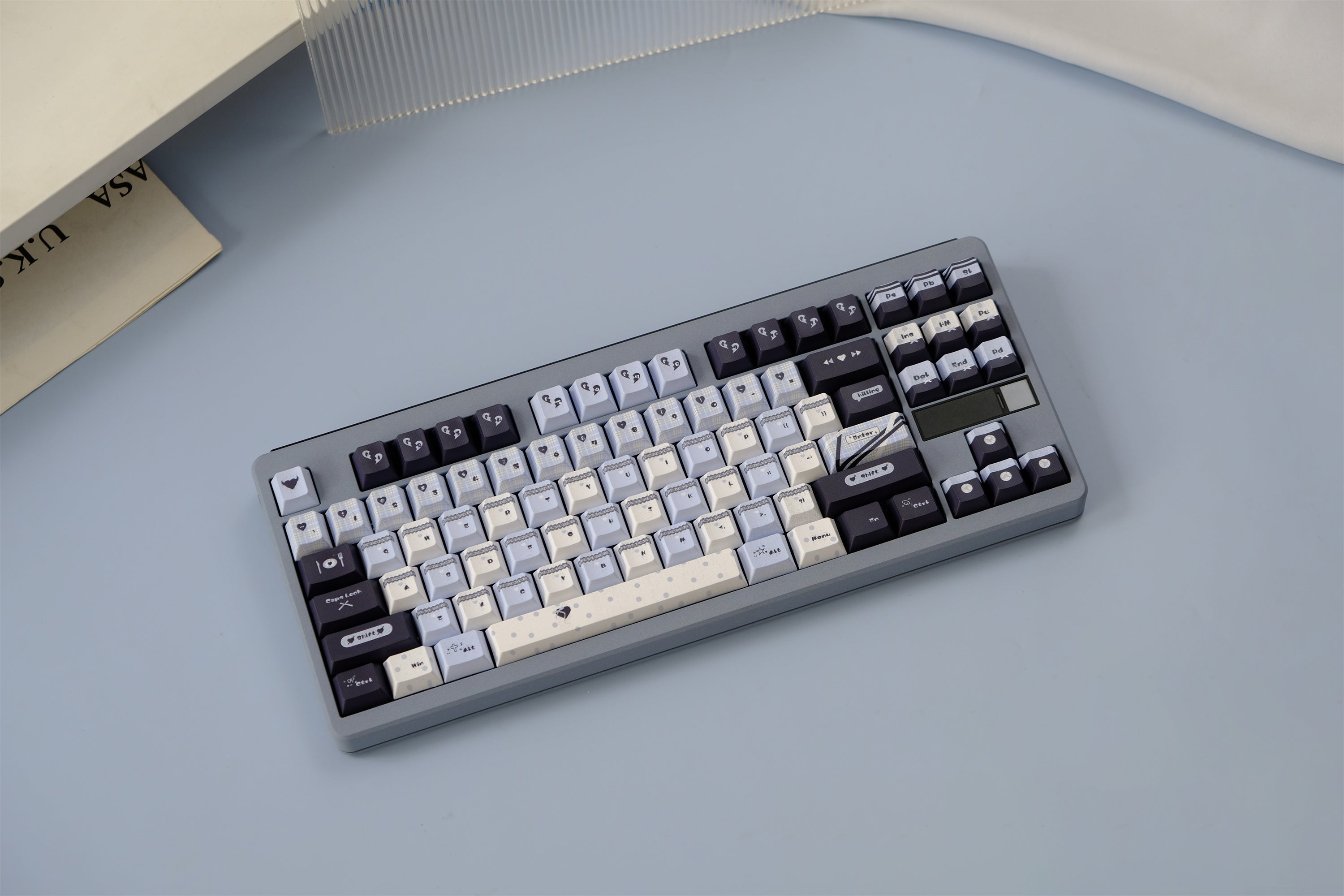 Blue Black Lace Keycaps