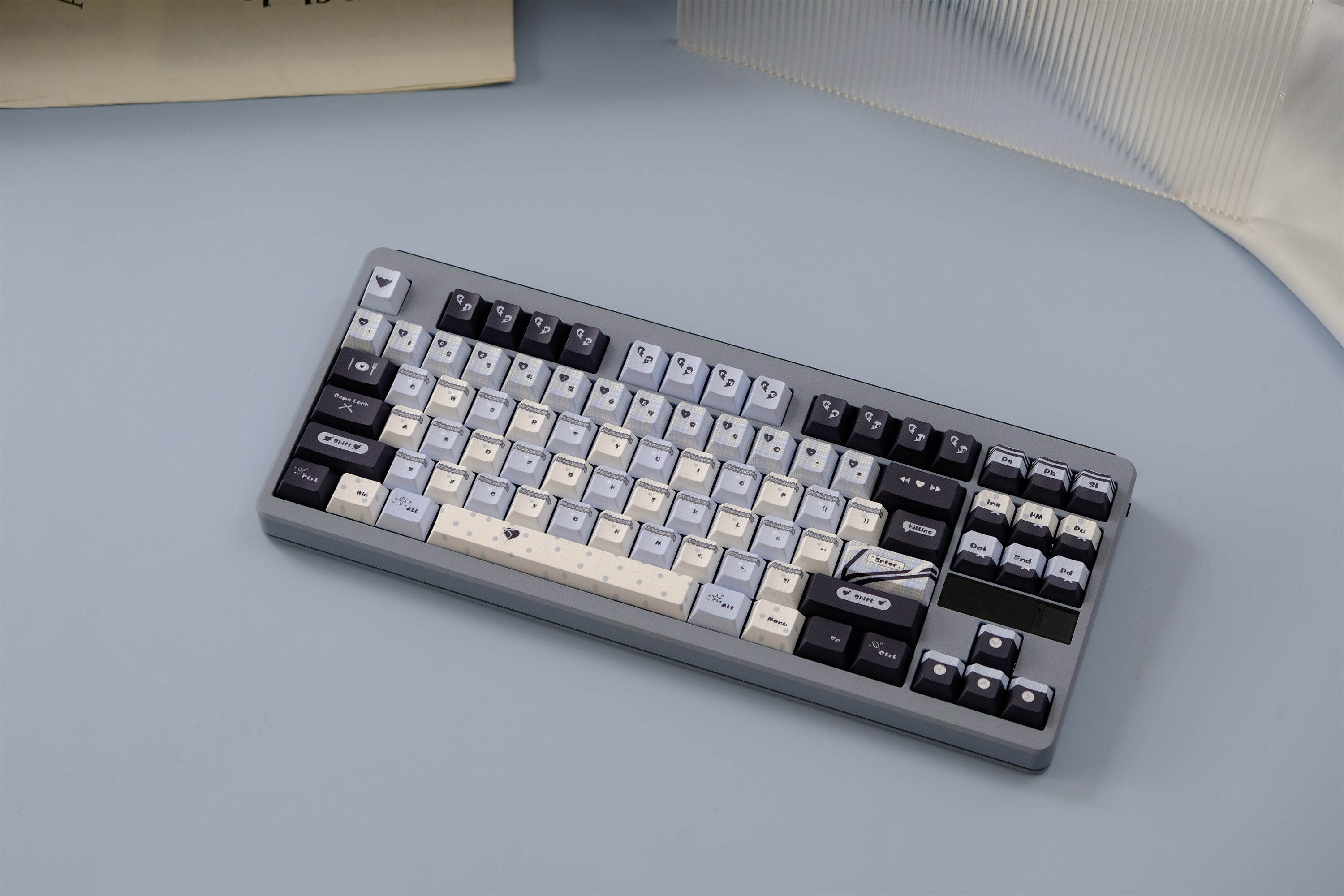 Blue Black Lace Keycaps