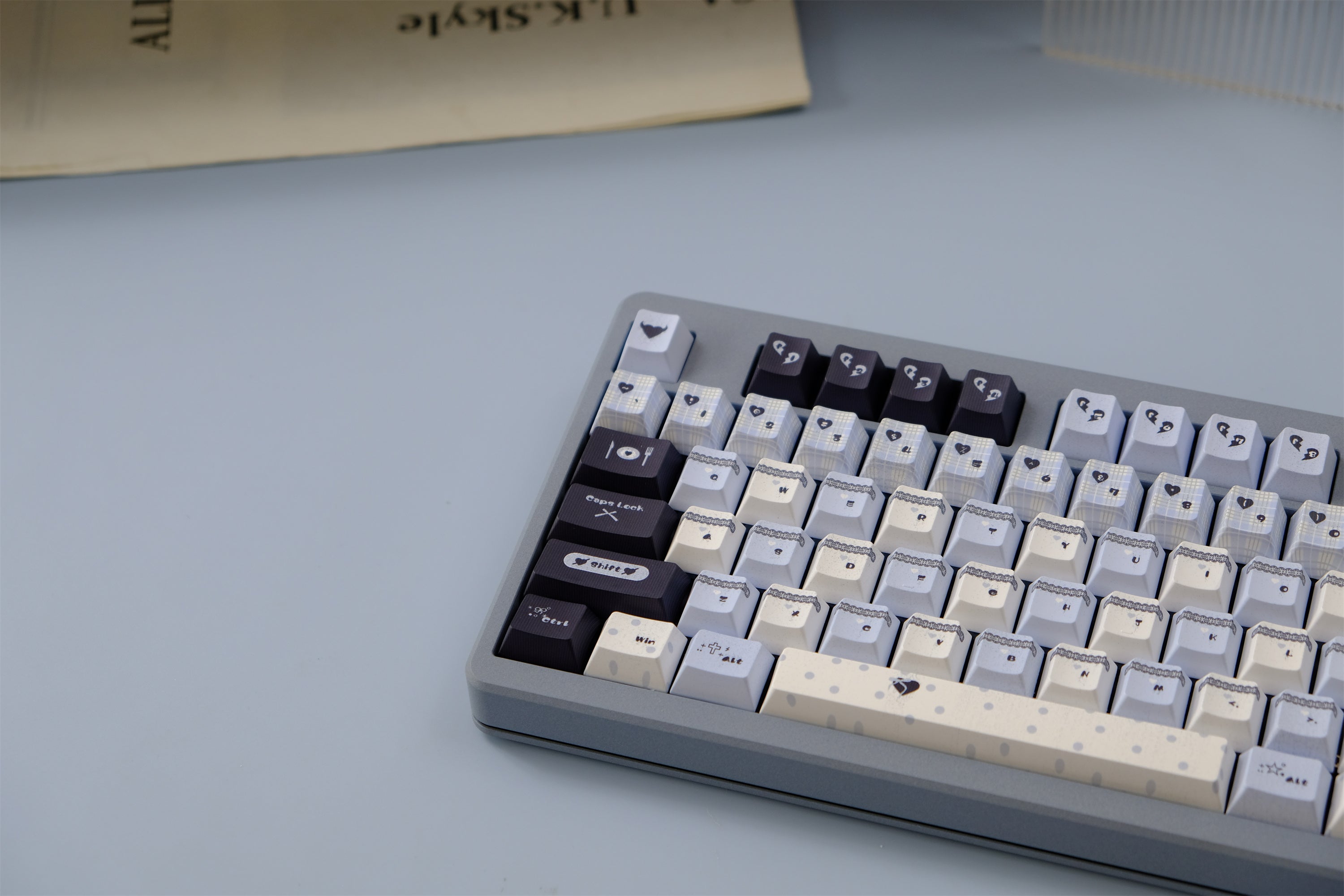 Blue Black Lace Keycaps