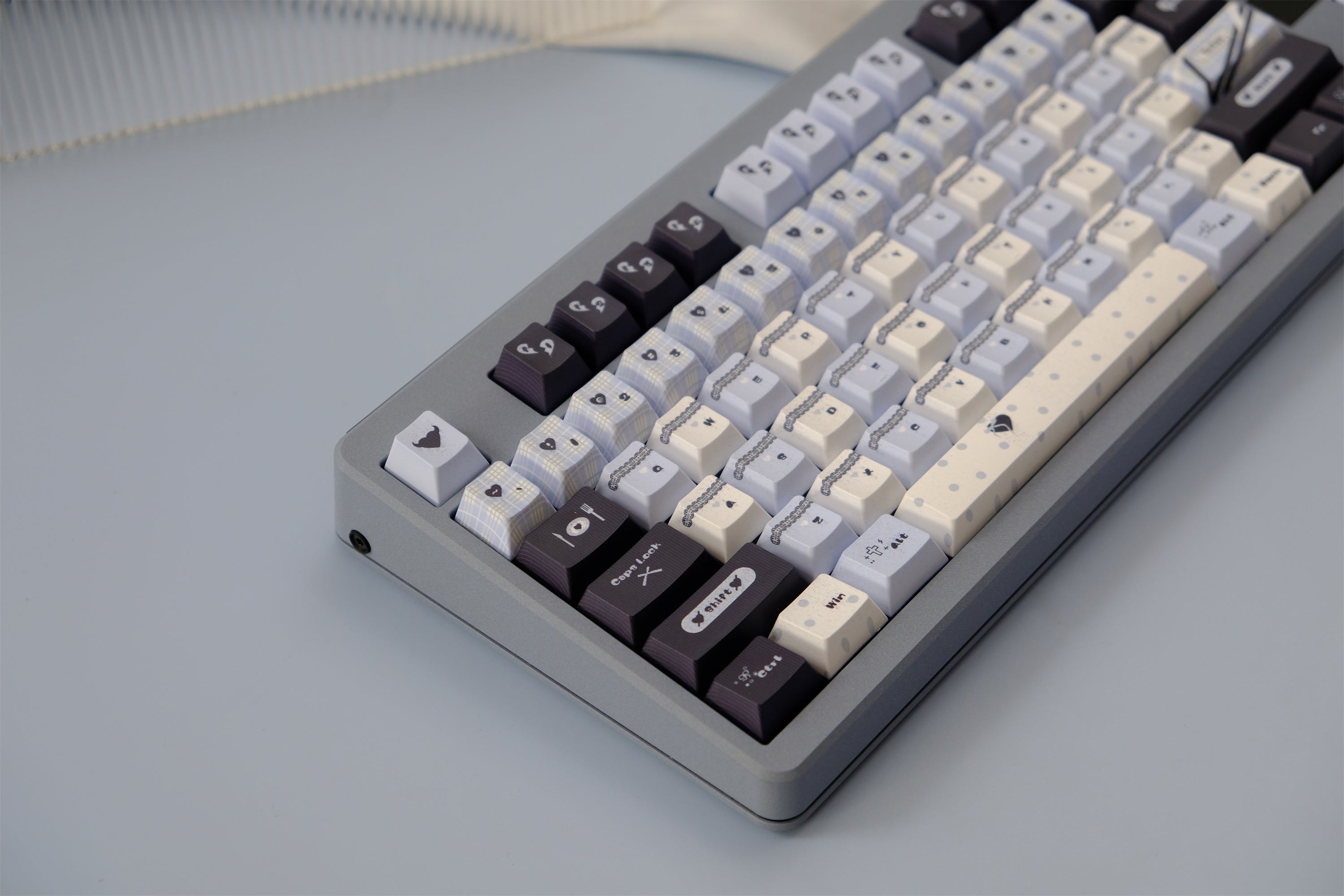 Blue Black Lace Keycaps