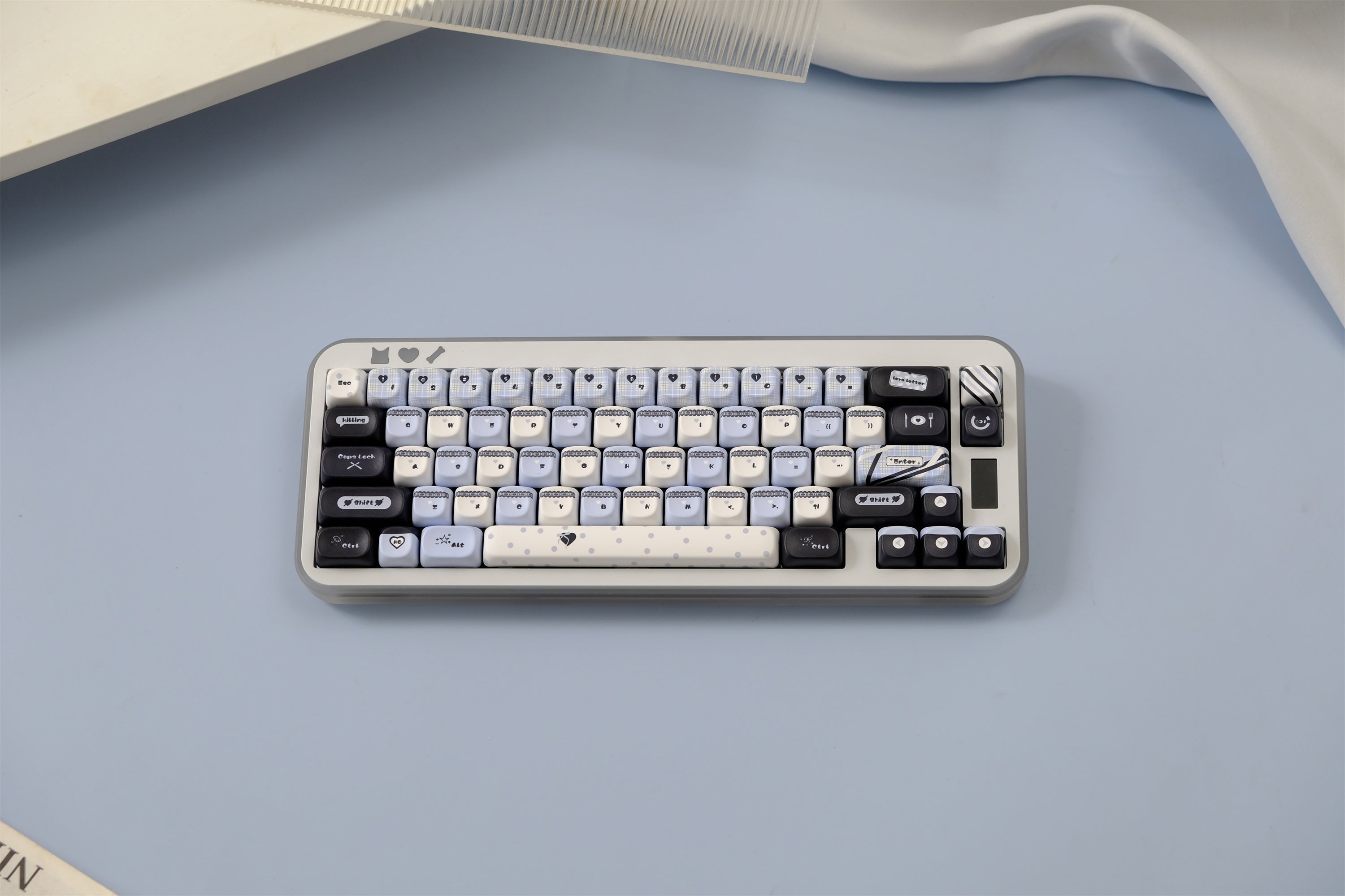 Blue Black Lace Keycaps