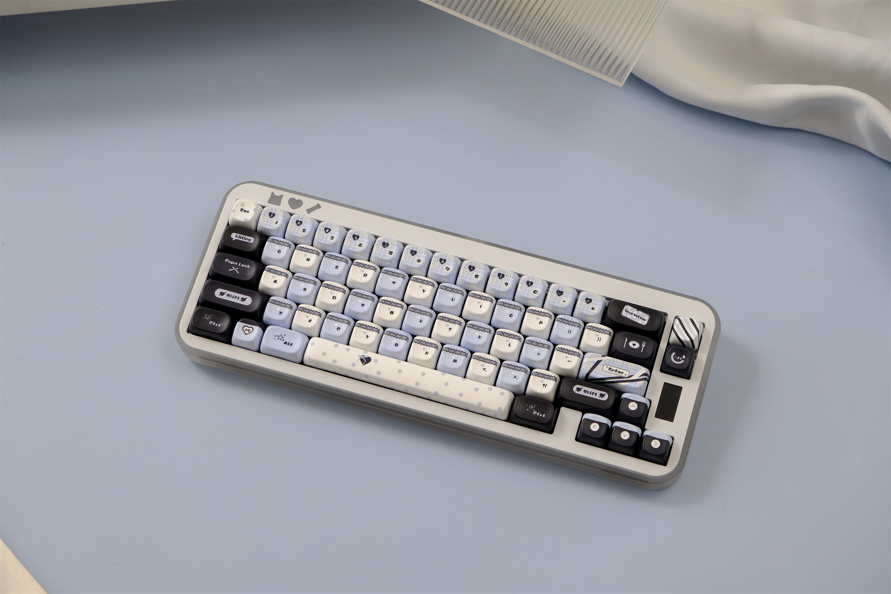 Blue Black Lace Keycaps