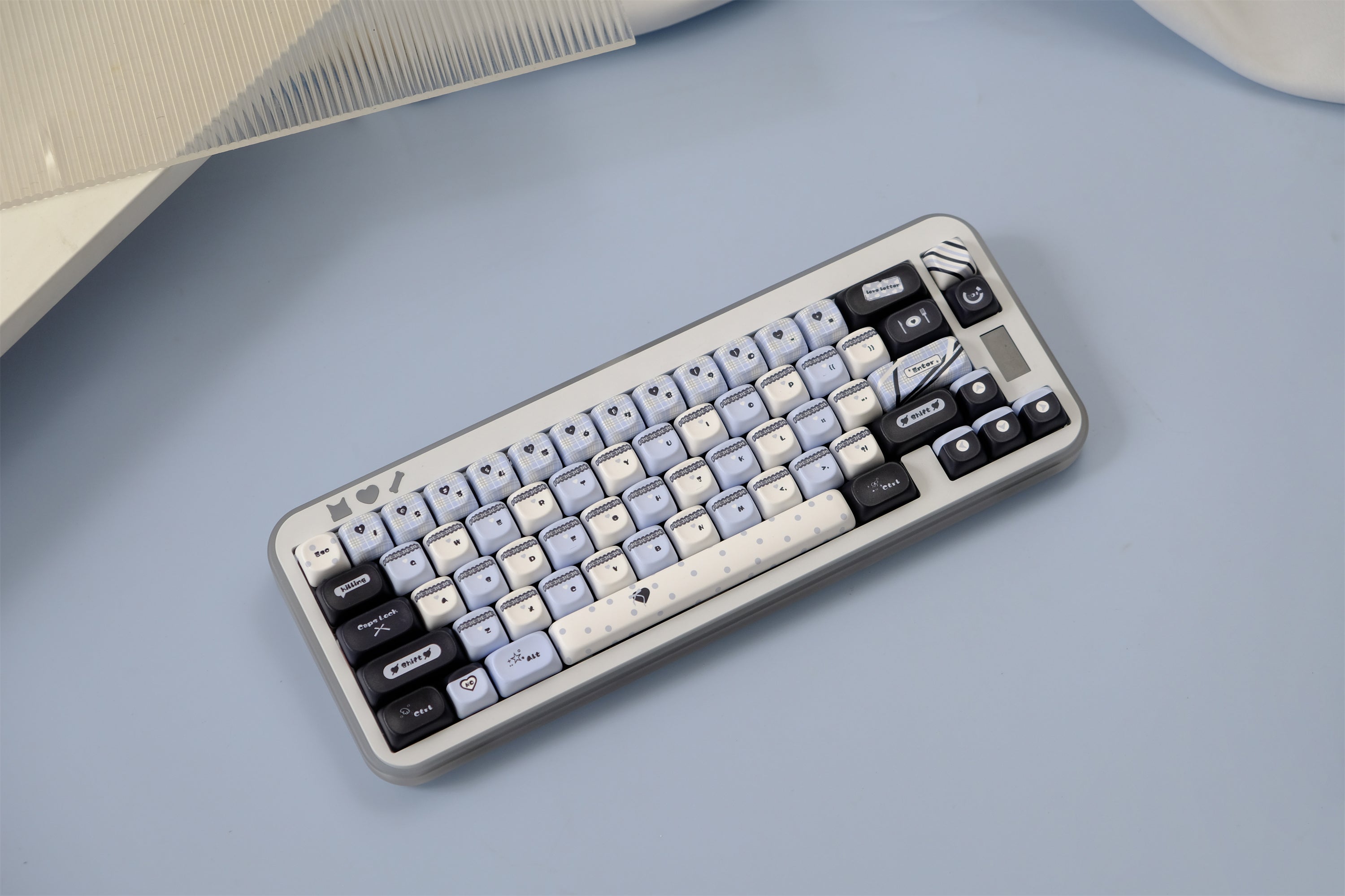 Blue Black Lace Keycaps