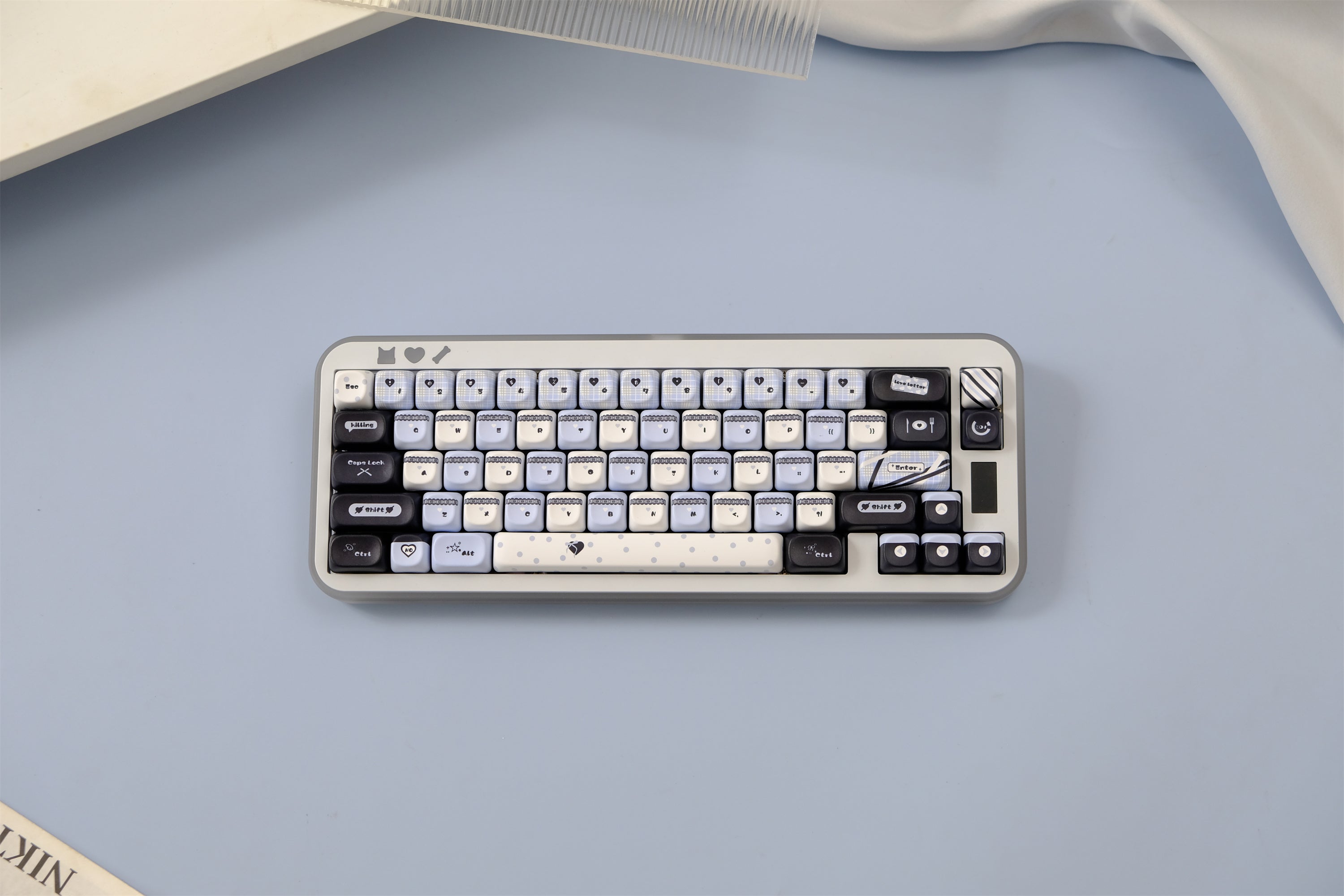 Blue Black Lace Keycaps