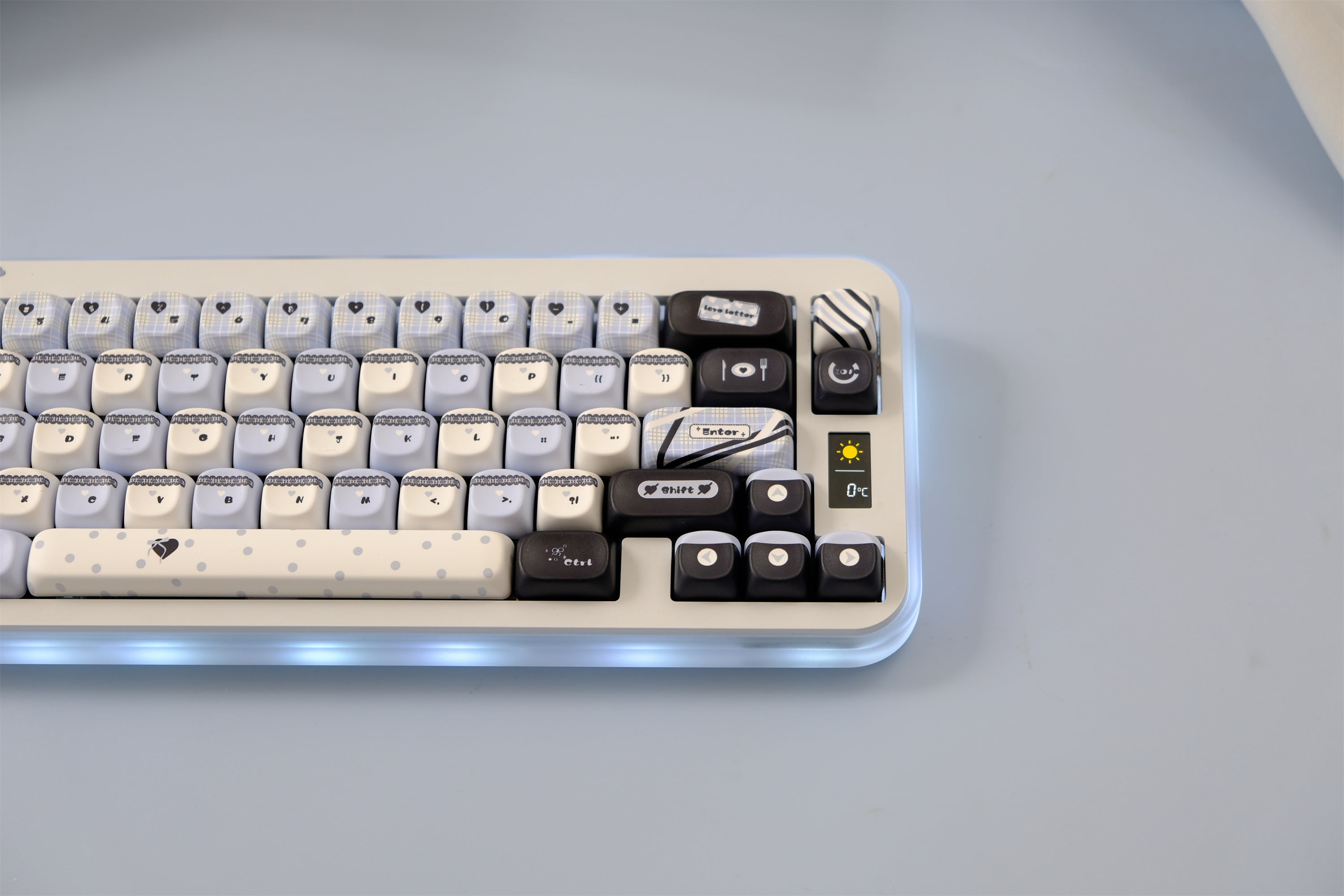 Blue Black Lace Keycaps