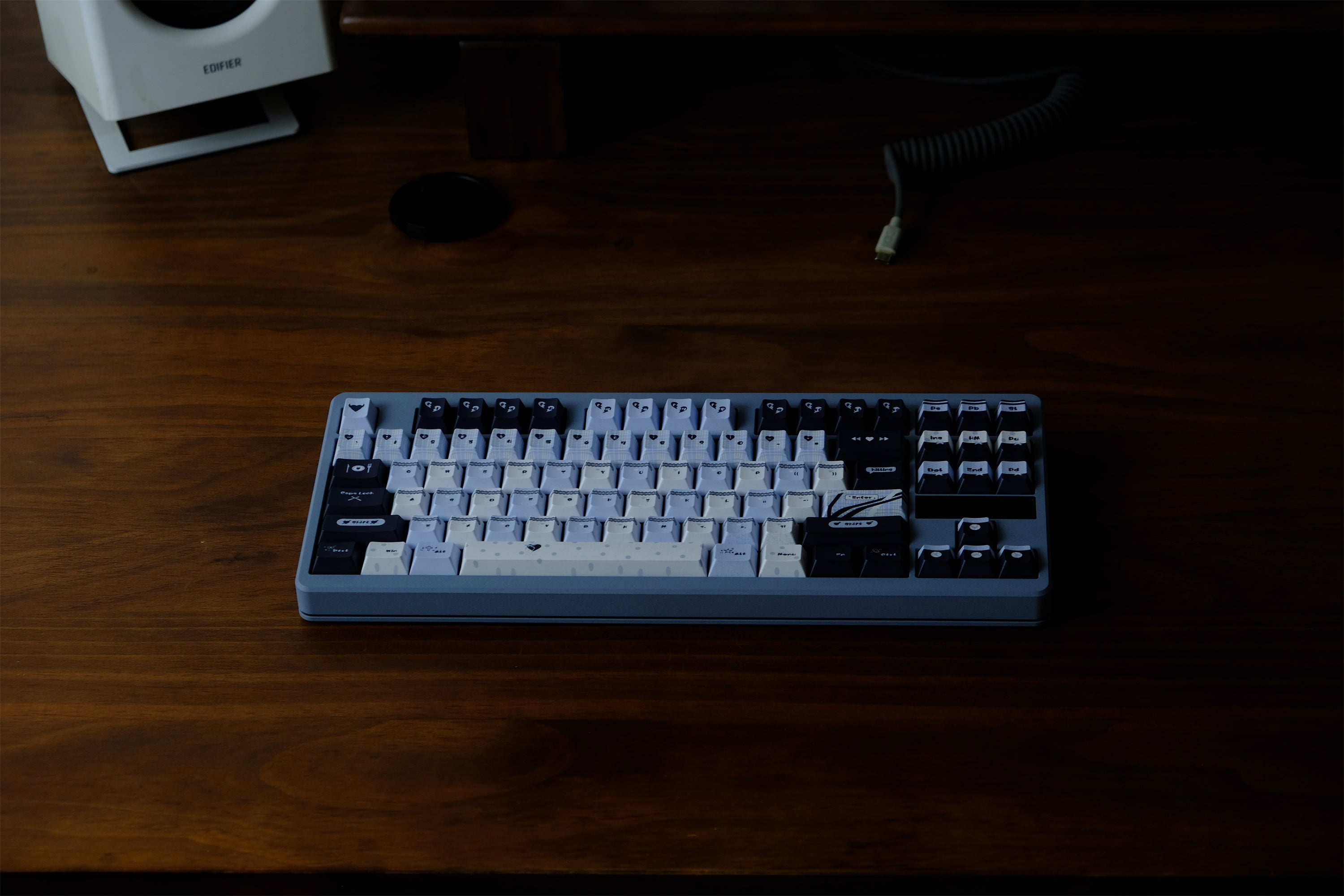 Blue Black Lace Keycaps