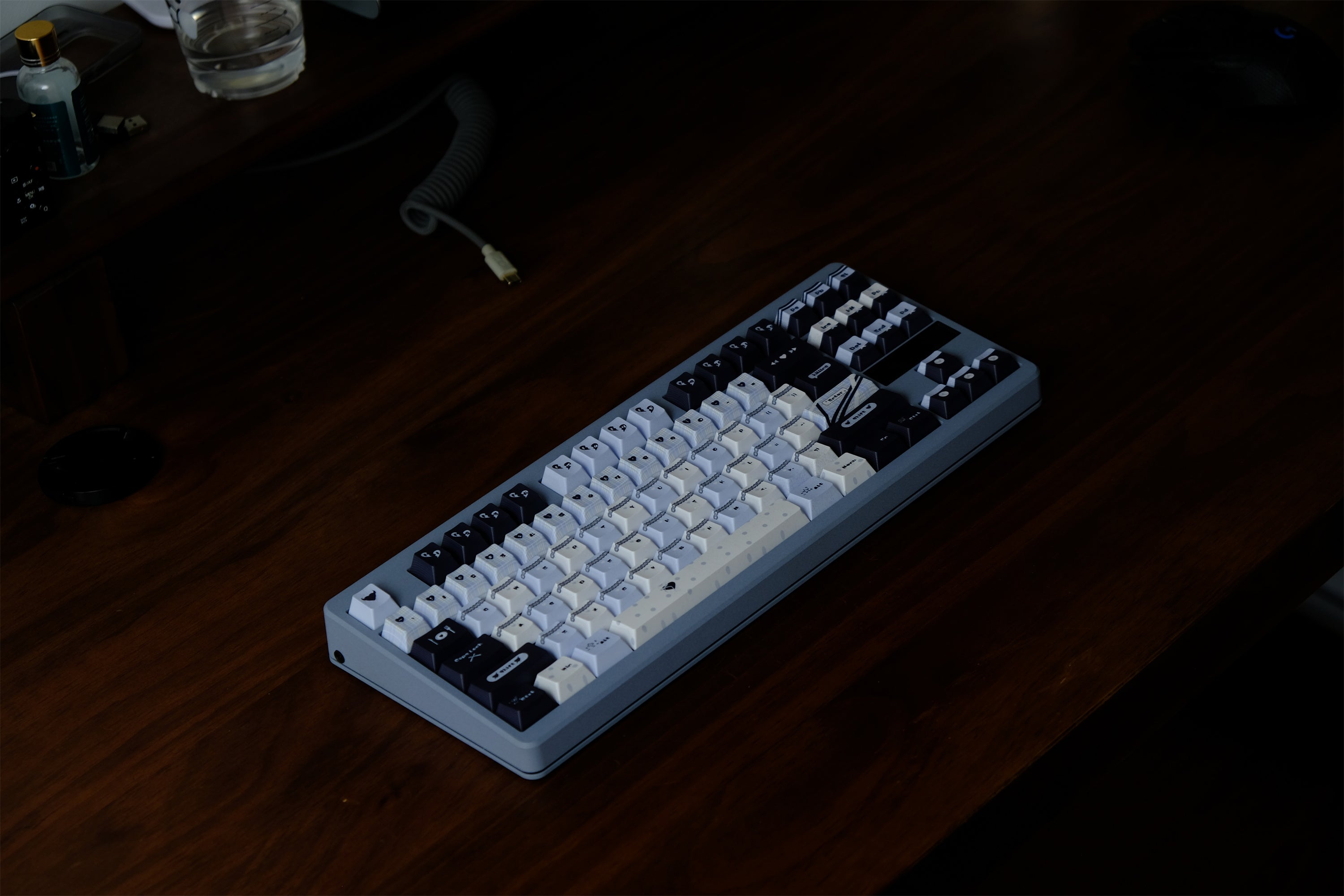 Blue Black Lace Keycaps