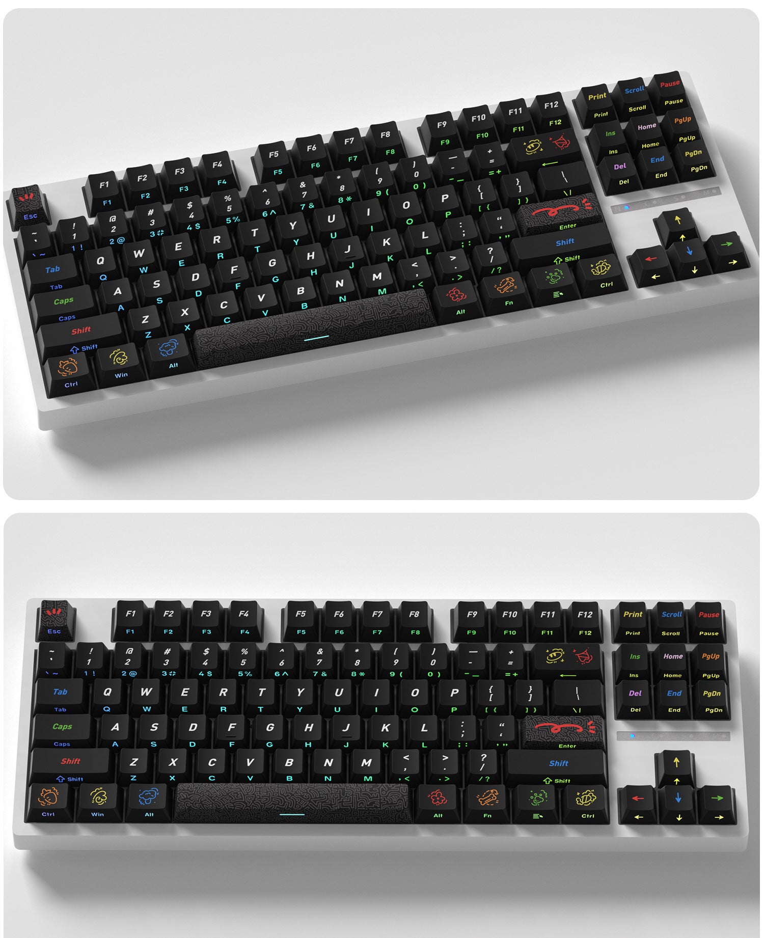 Graffiti Side Backlight Keycaps - joorkey