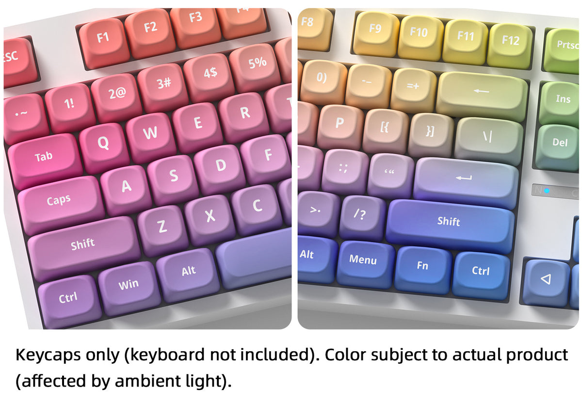 Purplite Keycaps Purple Tide Keycaps 121 Keys PBT Material MOA Profile DYE-SUB For MX ...