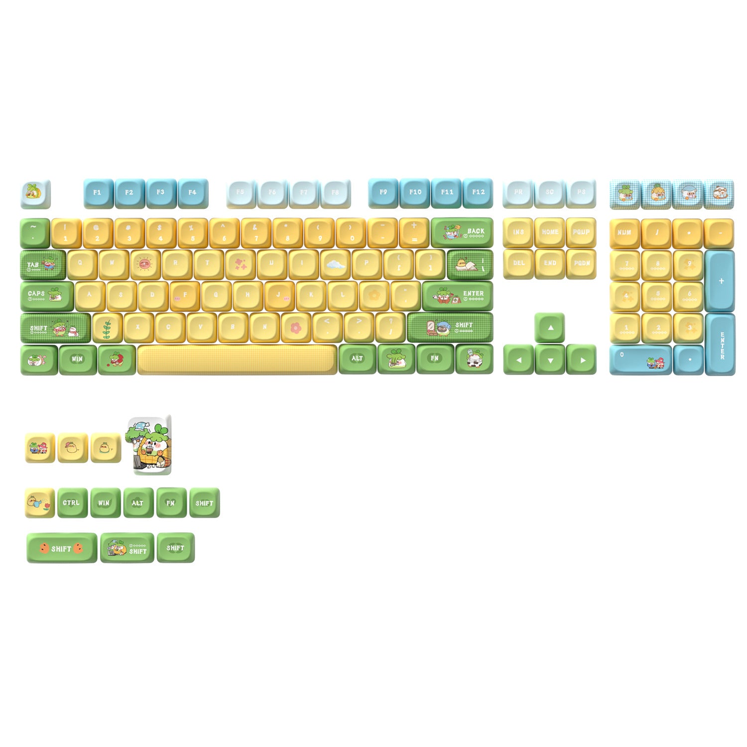 Cute Chick Keycaps - joorkey