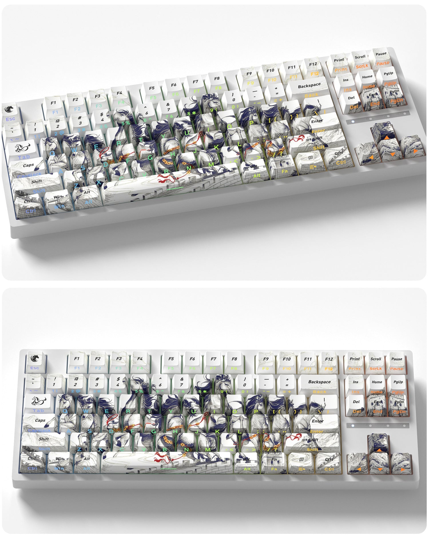 8 Steeds Side Backlight Keycaps - joorkey