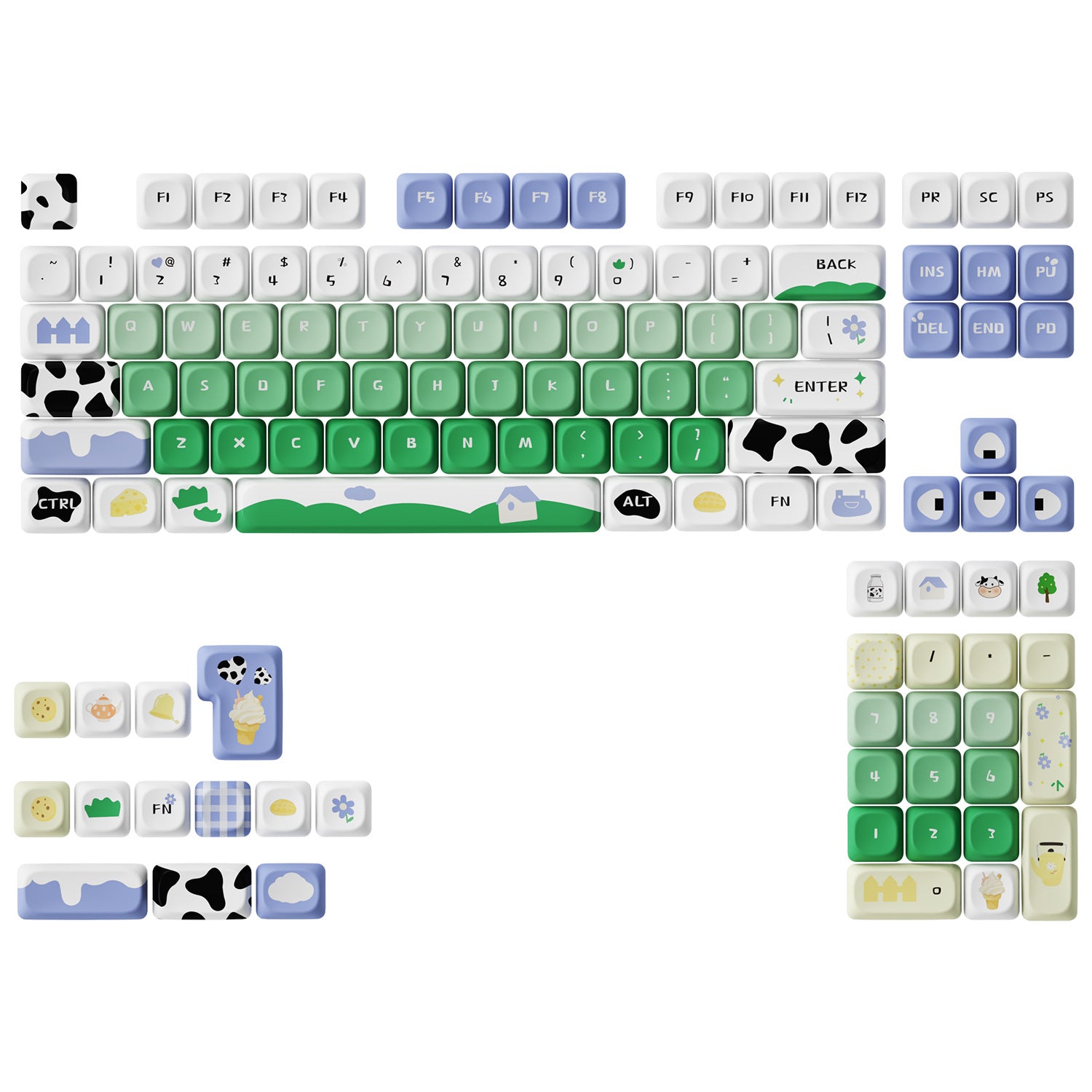 Summer Ranch Keycaps - joorkey