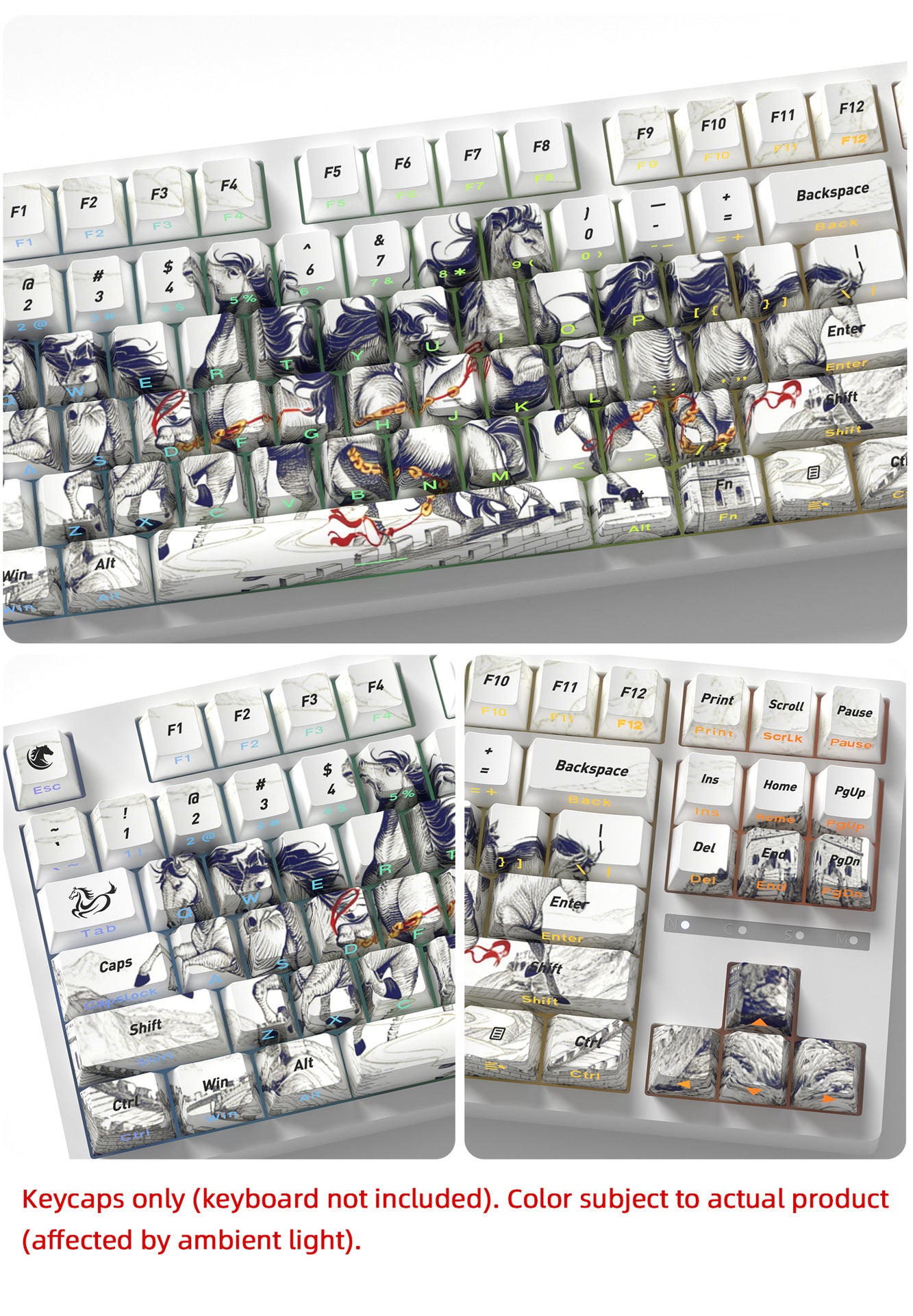 8 Steeds Side Backlight Keycaps - joorkey