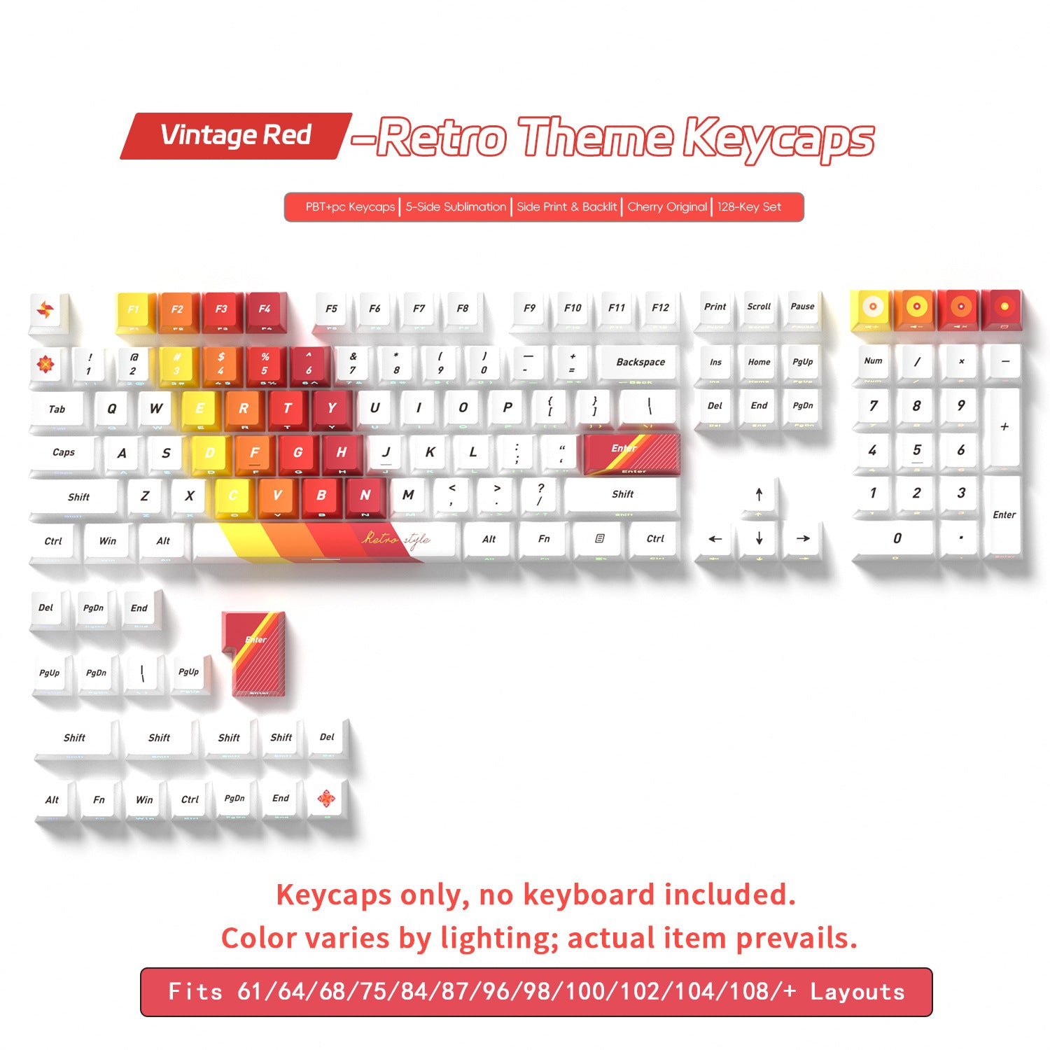 Retro Side Backlight Keycaps - joorkey