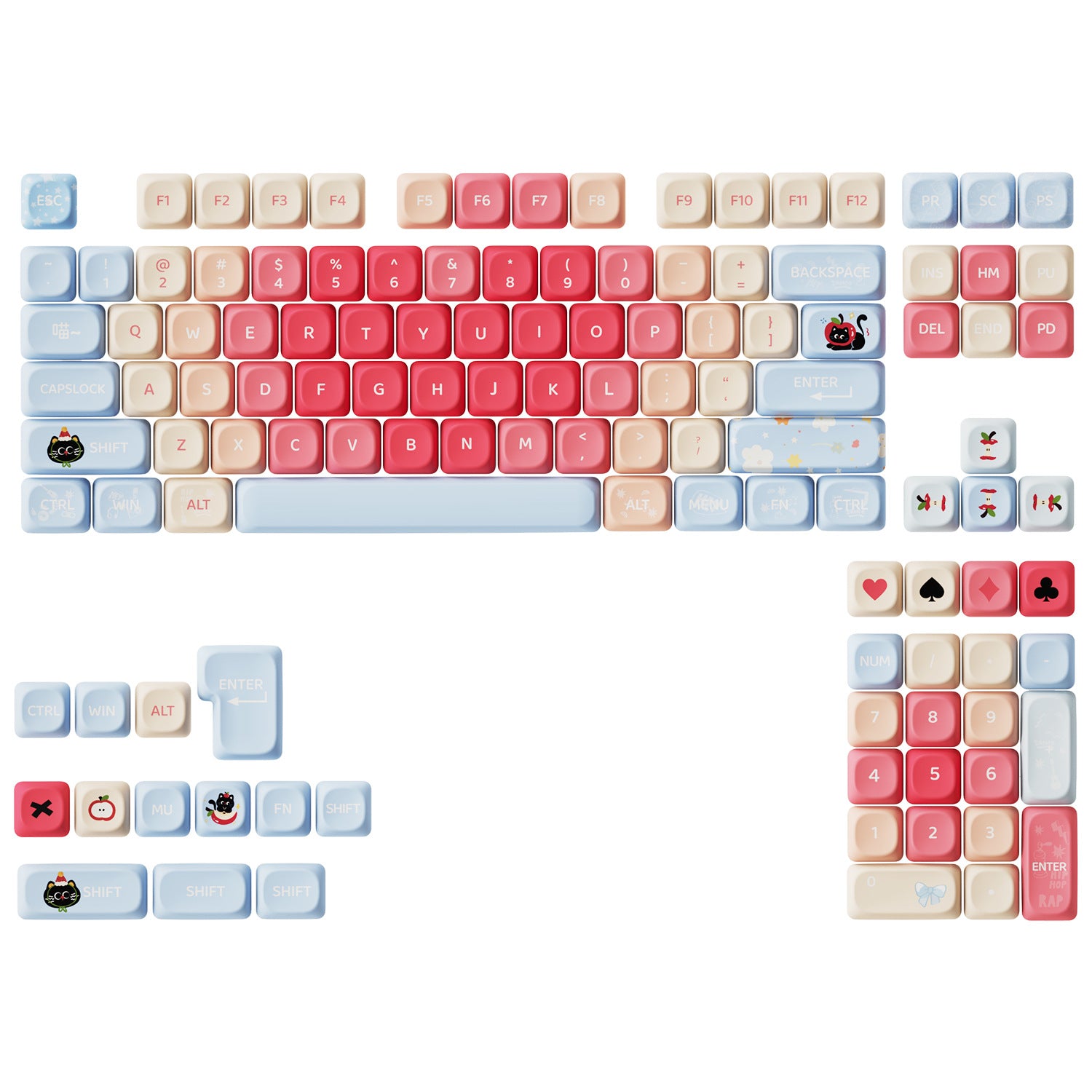 Apple Kitty Keycaps - joorkey