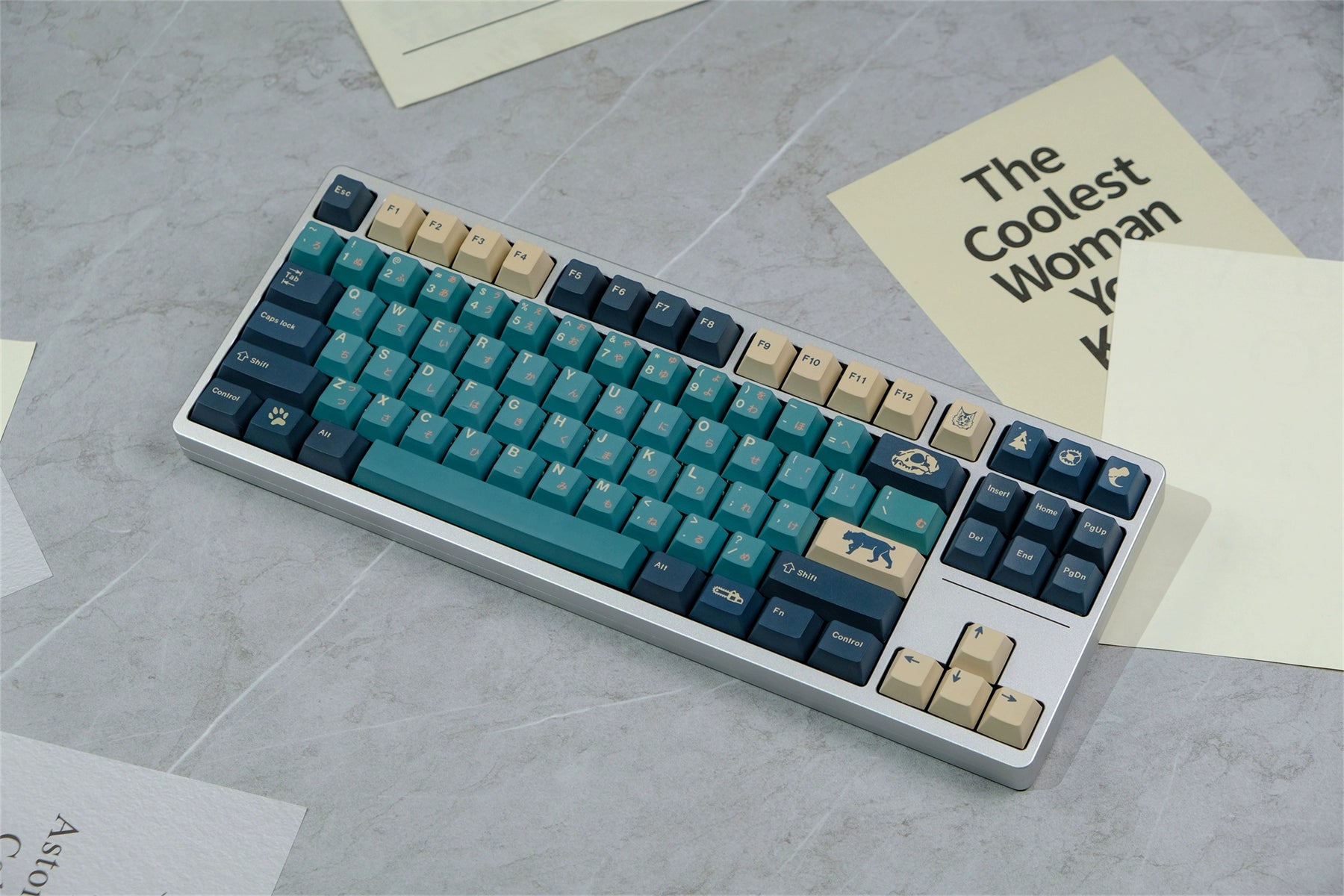 Silent Forest, Keycap PBT Original Height, Sublimation, Mechanical Keyboard Suitable, Customized