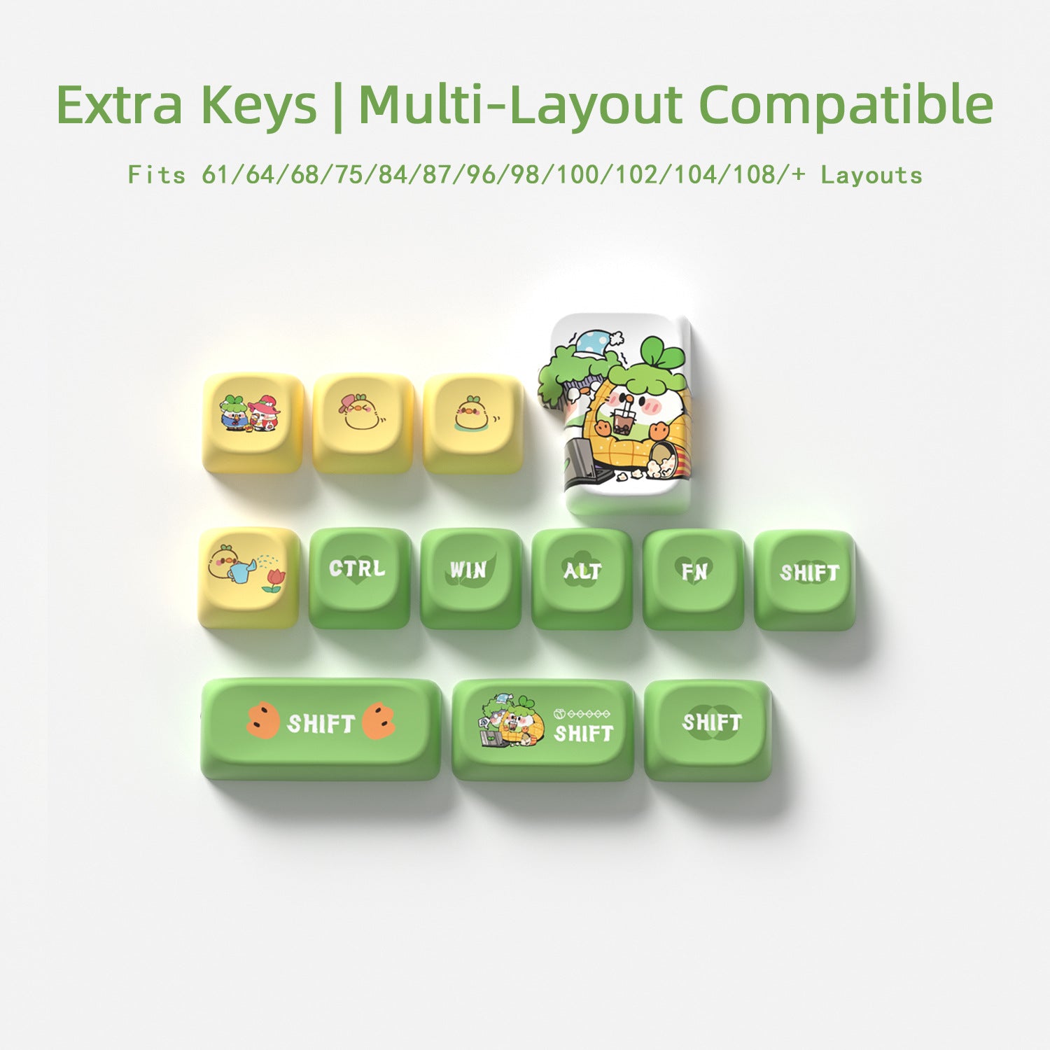Cute Chick Keycaps - joorkey