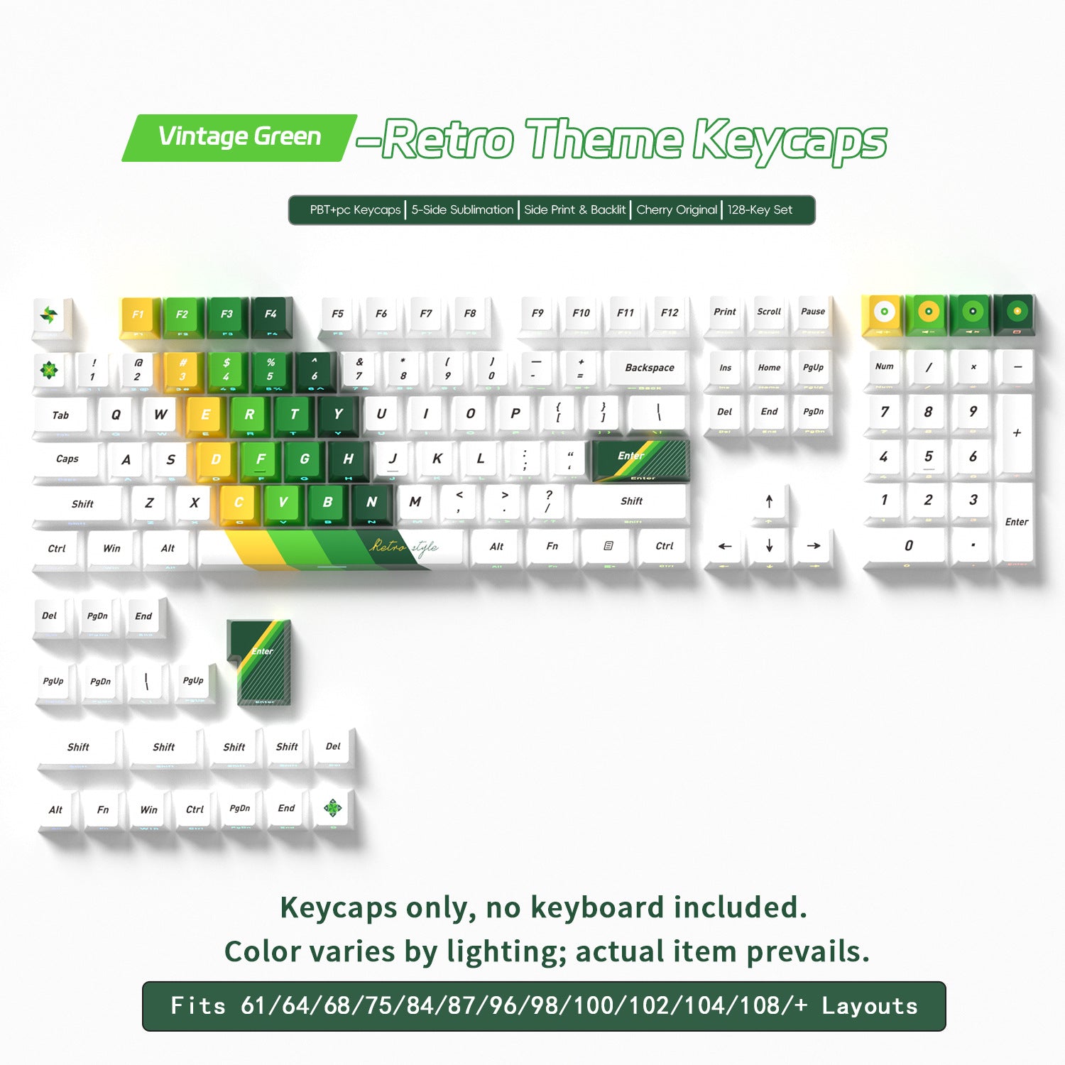 Retro Side Backlight Keycaps - joorkey