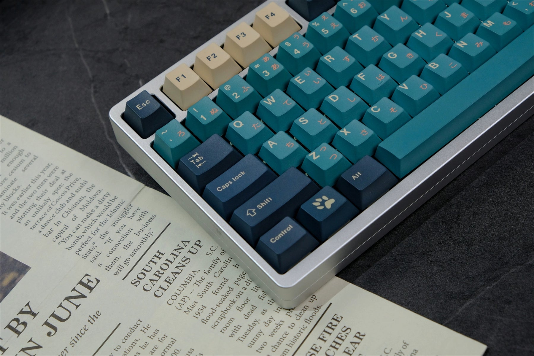 Silent Forest, Keycap PBT Original Height, Sublimation, Mechanical Keyboard Suitable, Customized