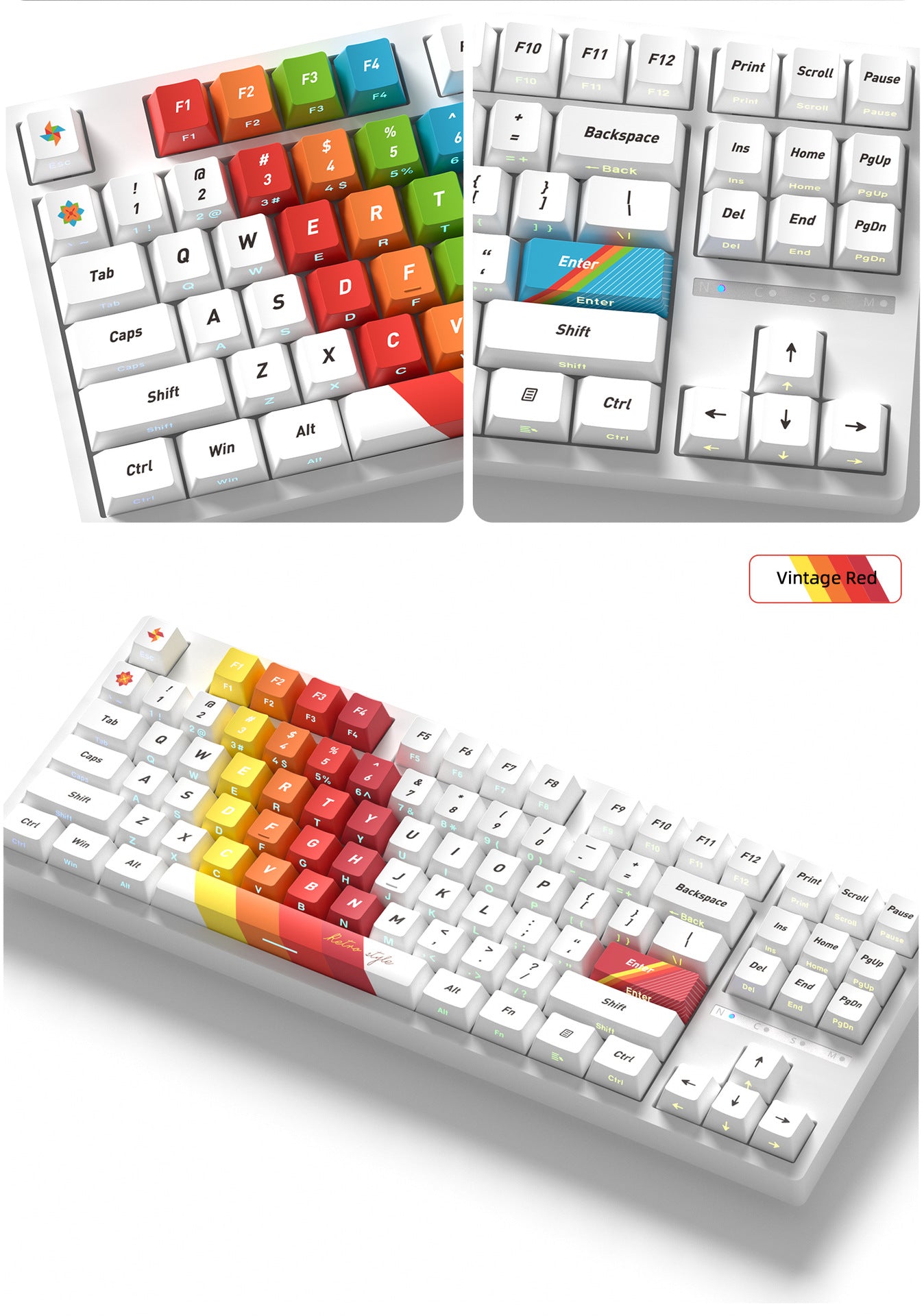 Retro Side Backlight Keycaps - joorkey