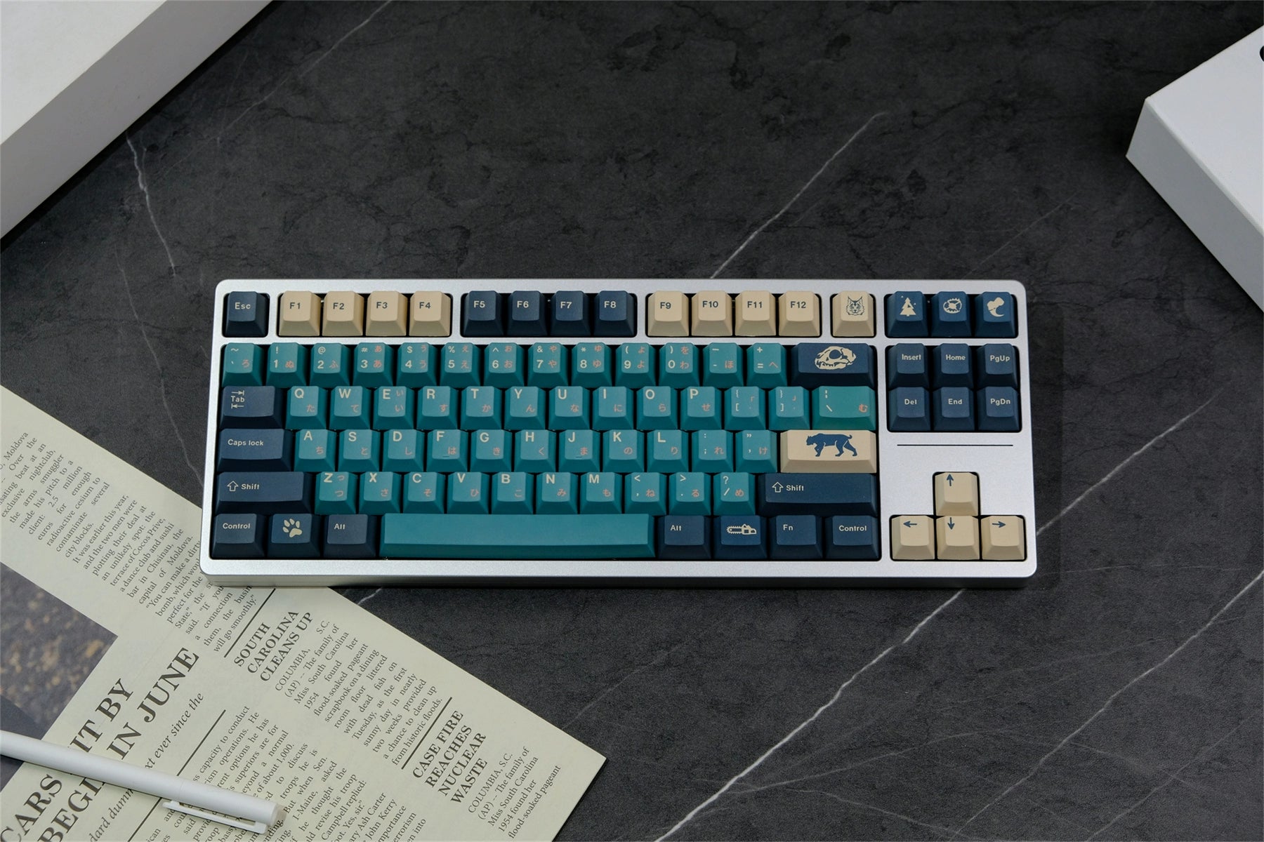 Silent Forest, Keycap PBT Original Height, Sublimation, Mechanical Keyboard Suitable, Customized