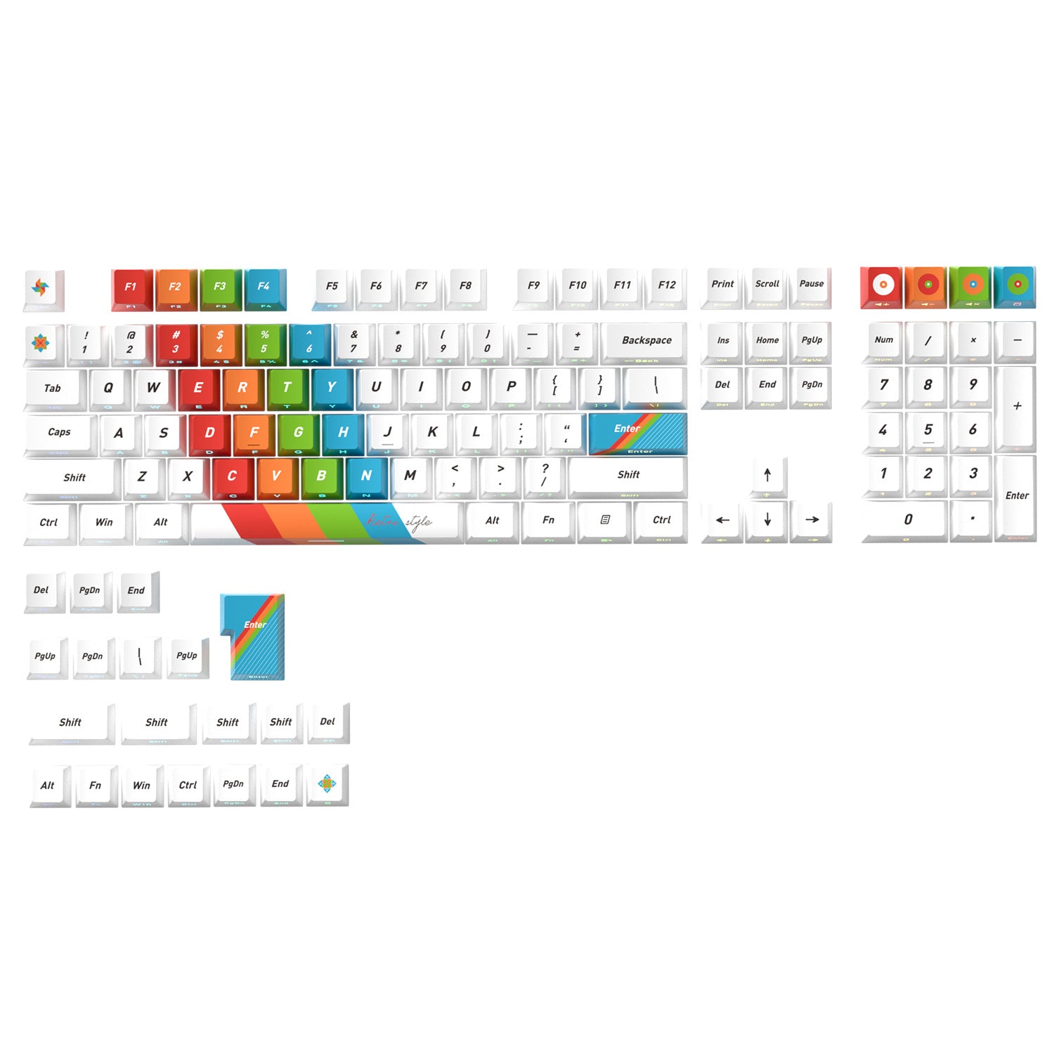 Retro Side Backlight Keycaps - joorkey