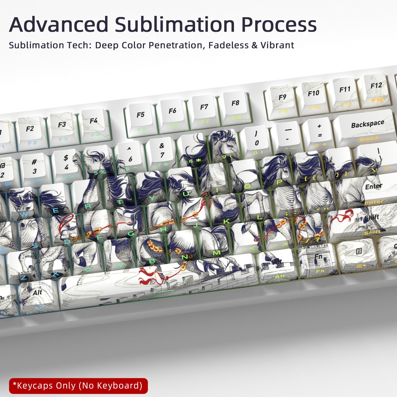 8 Steeds Side Backlight Keycaps - joorkey