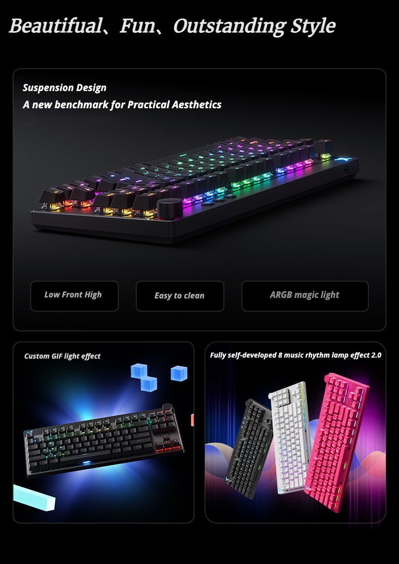 MCHOSE Mix 87 Hall Effect Magnetic Switch Gaming keyboard - joorkey