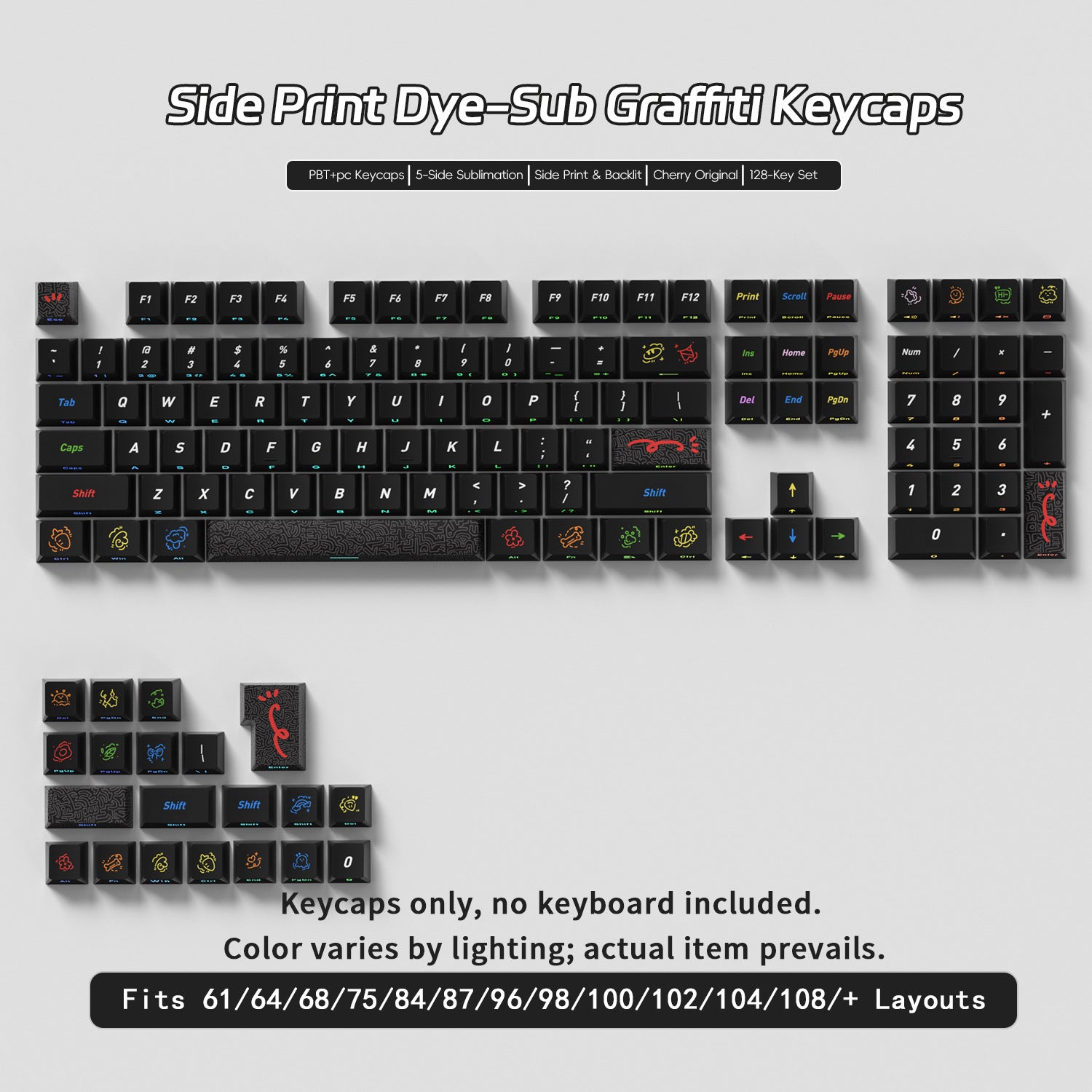 Graffiti Side Backlight Keycaps - joorkey