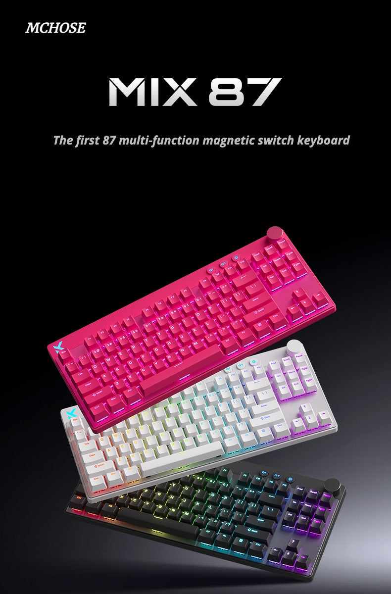 MCHOSE Mix 87 Hall Effect Magnetic Switch Gaming keyboard
