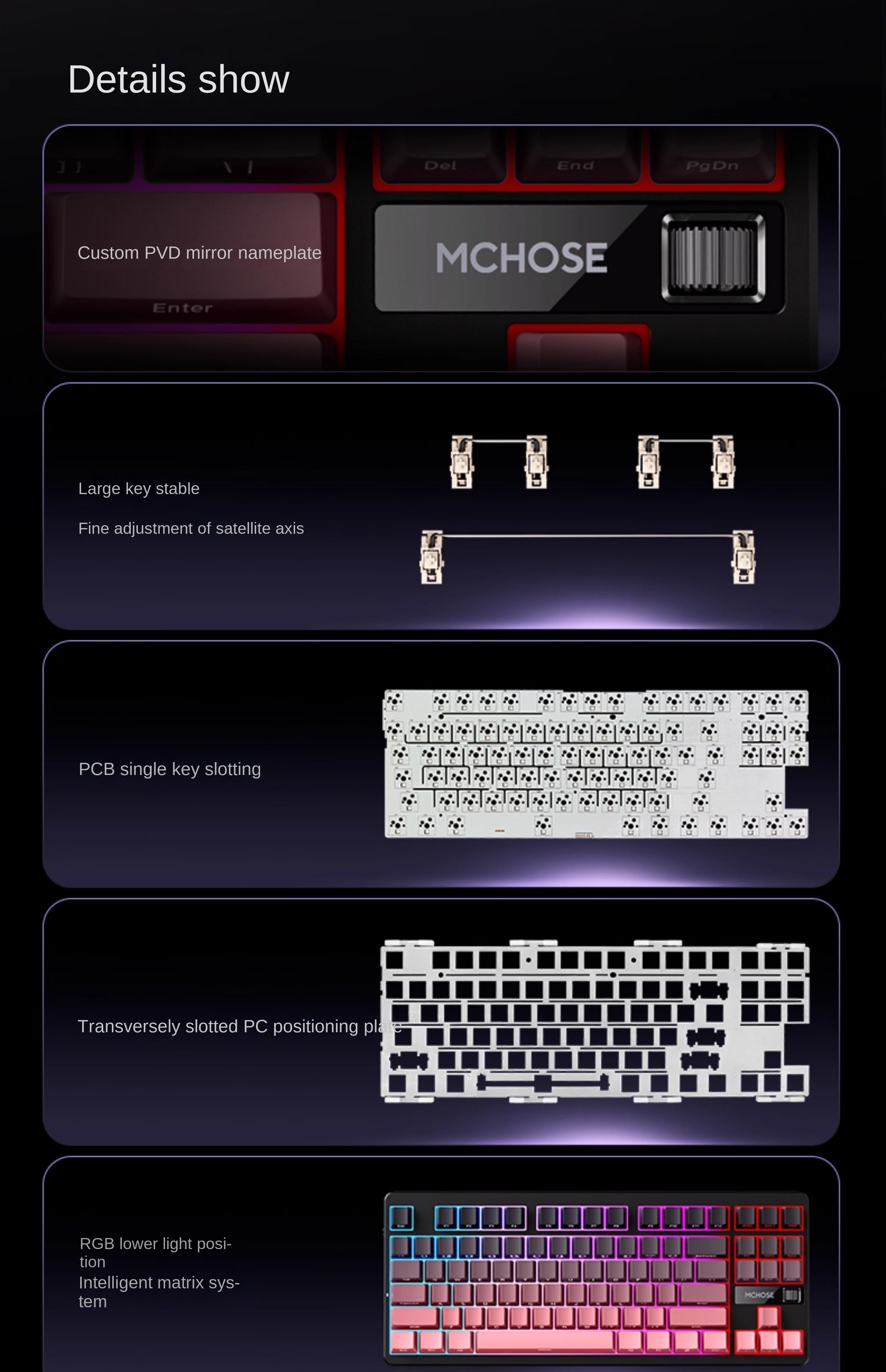 MCHOSE G87 Mechanical keyboard