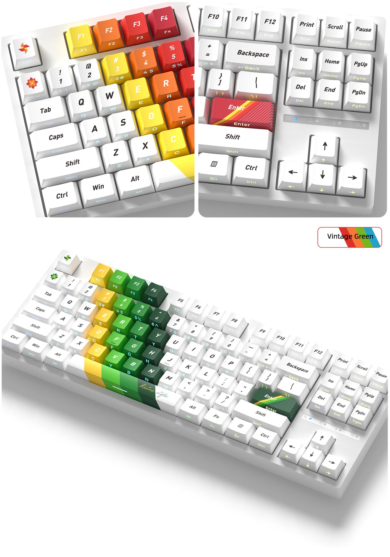 Retro Side Backlight Keycaps - joorkey